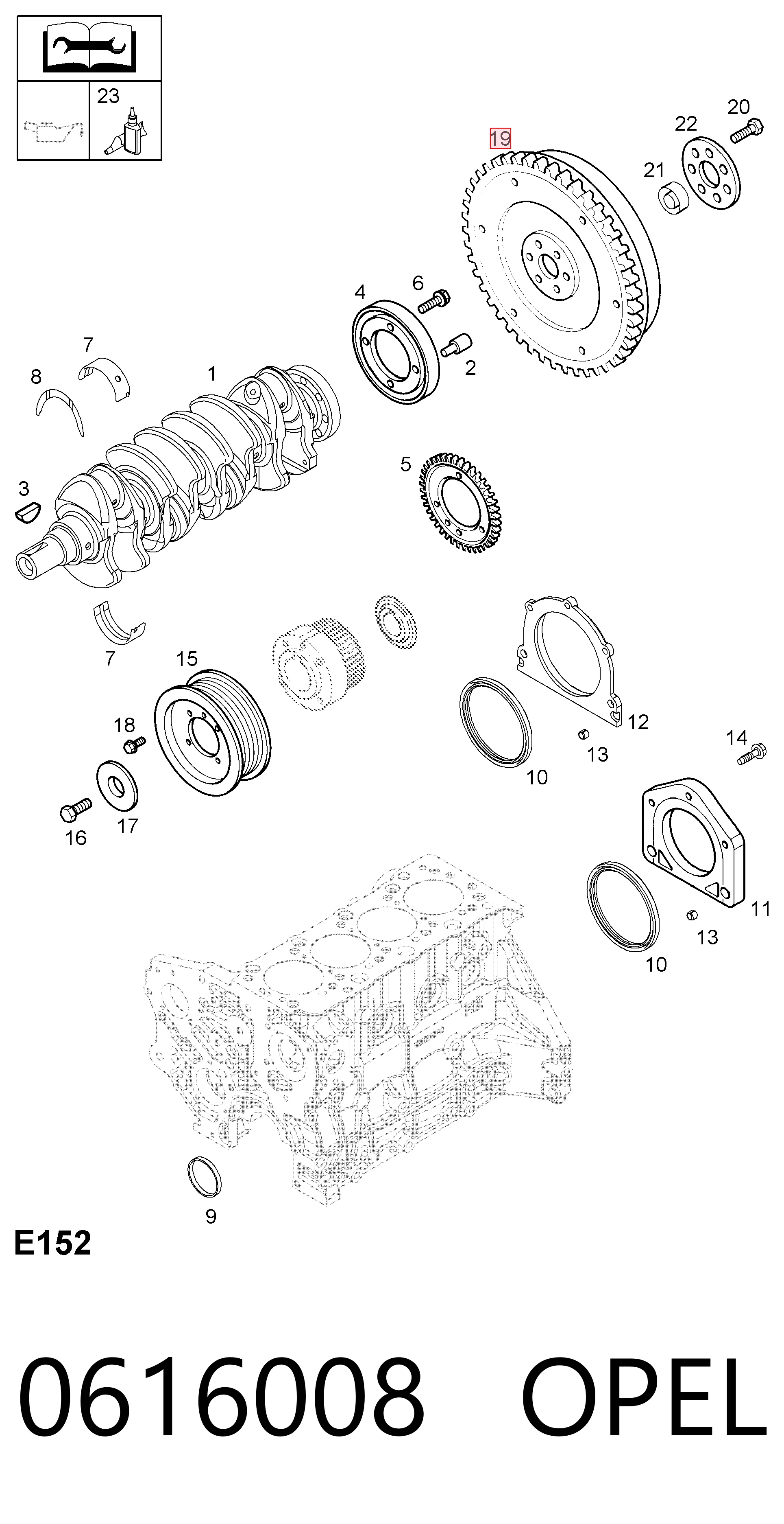 Opel Astra  Motor volanı