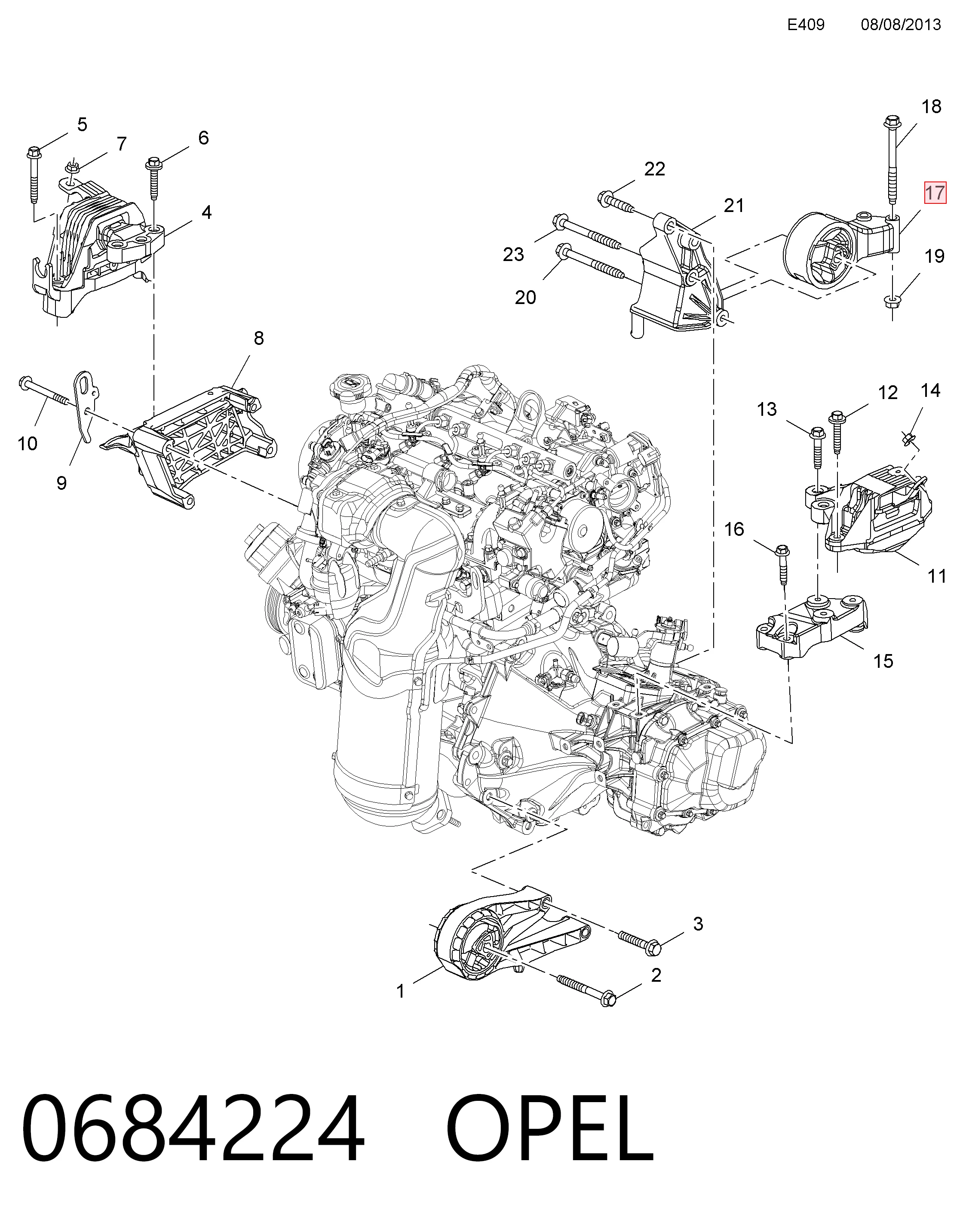 Astra  Arka motor kulağı