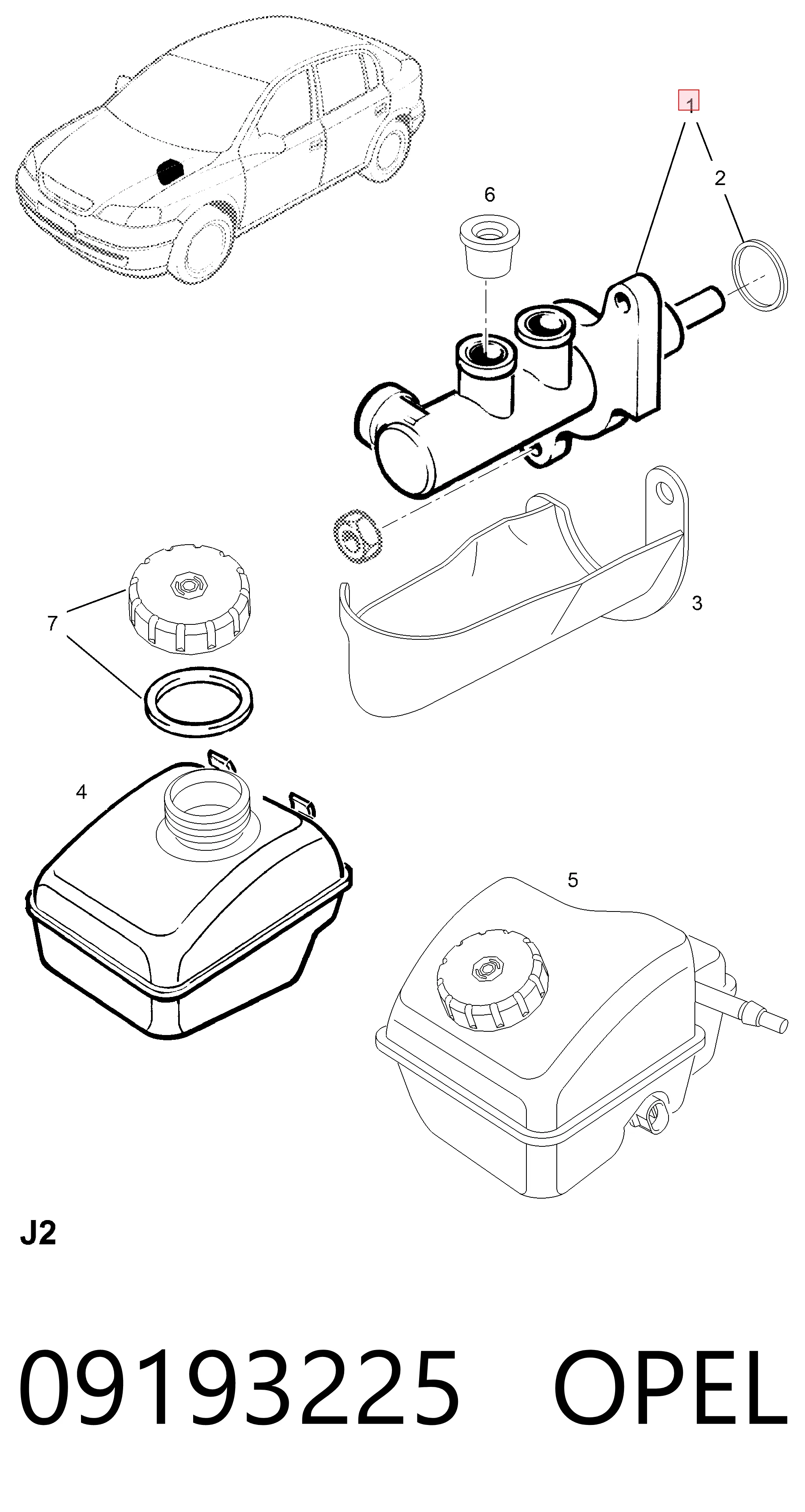 Opel Astra  (1998 - 2009) Ana fren silindiri fiyatları