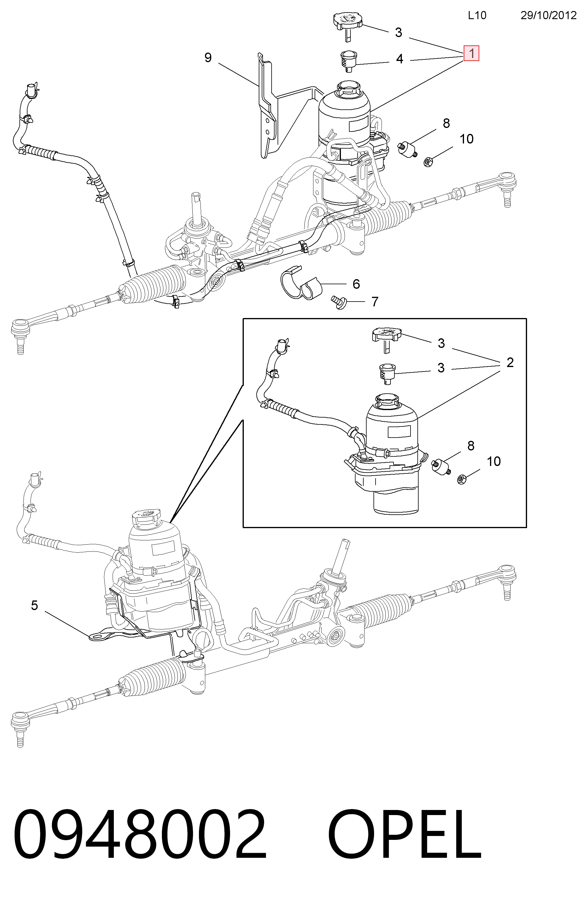 Opel Astra  Hidrolik direksiyon pompası