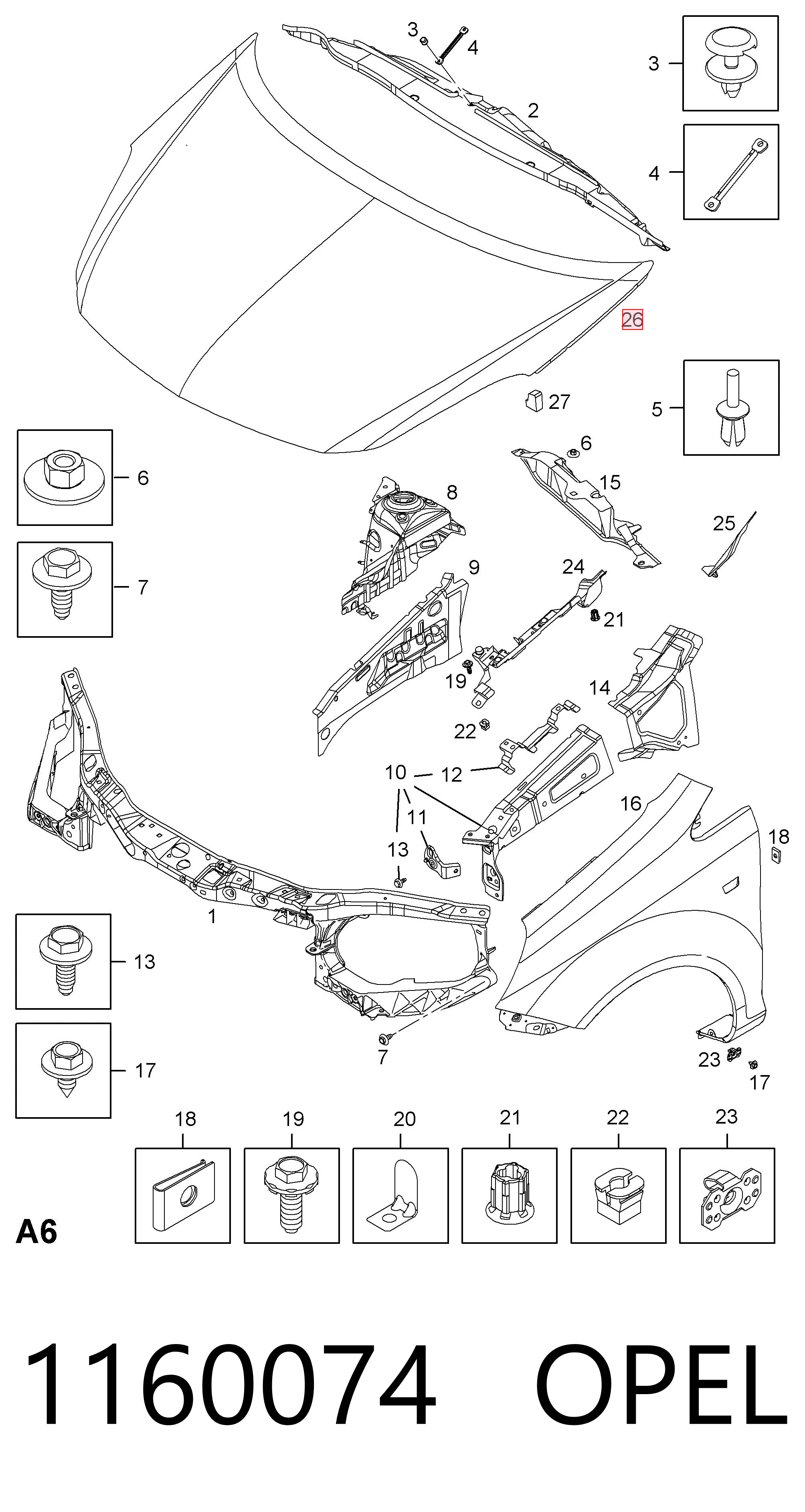 Opel Corsa  ön kaput