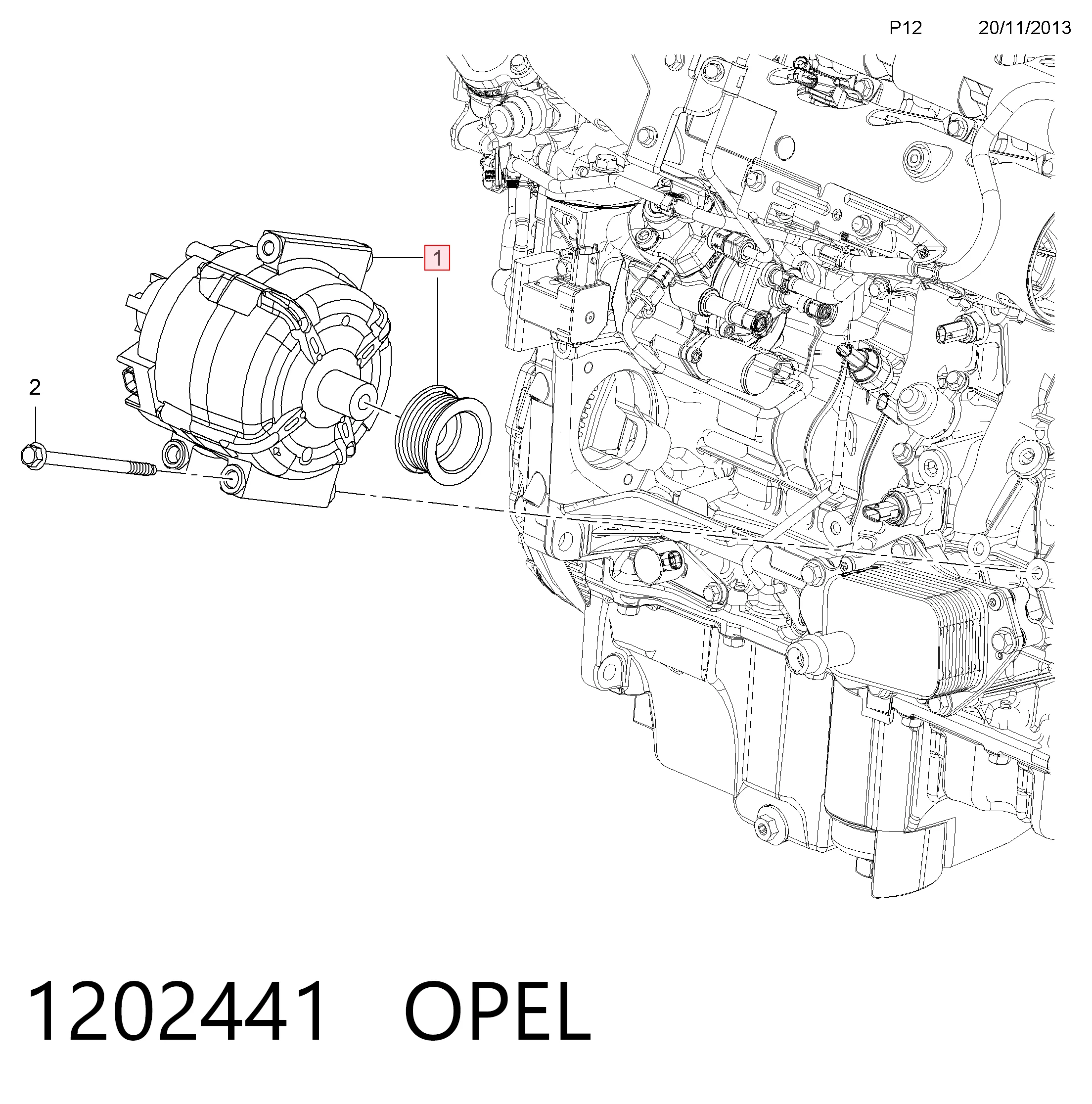 Opel Astra  (2015 - 2022) Alternatör fiyatları