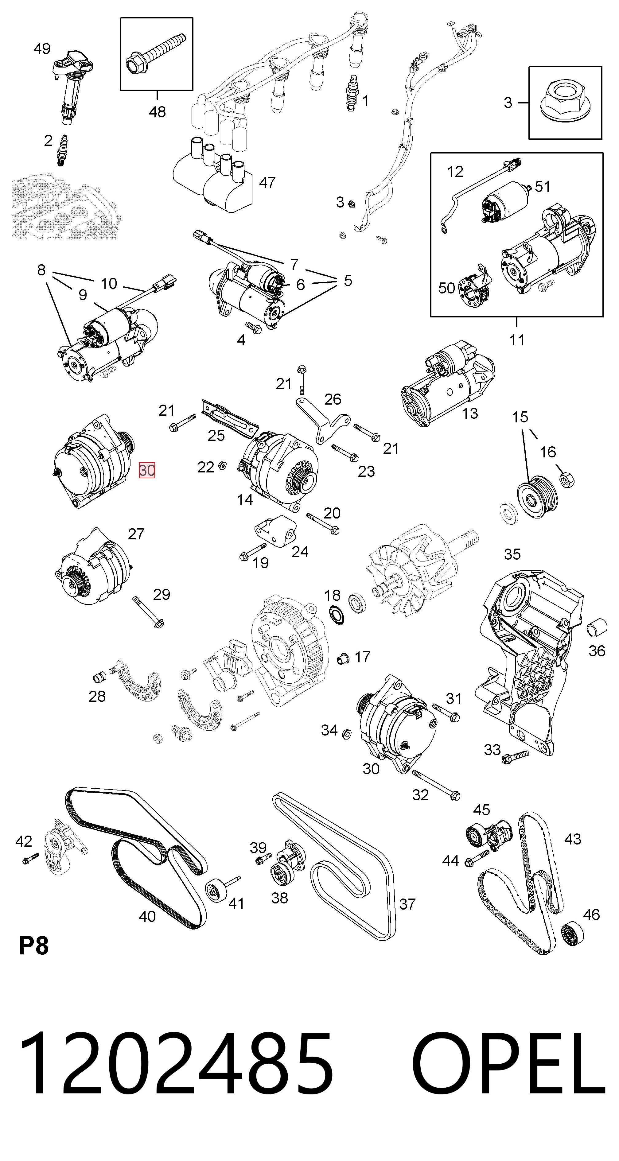 Chevrolet Captiva I Alternatör Türkiye fiyatı