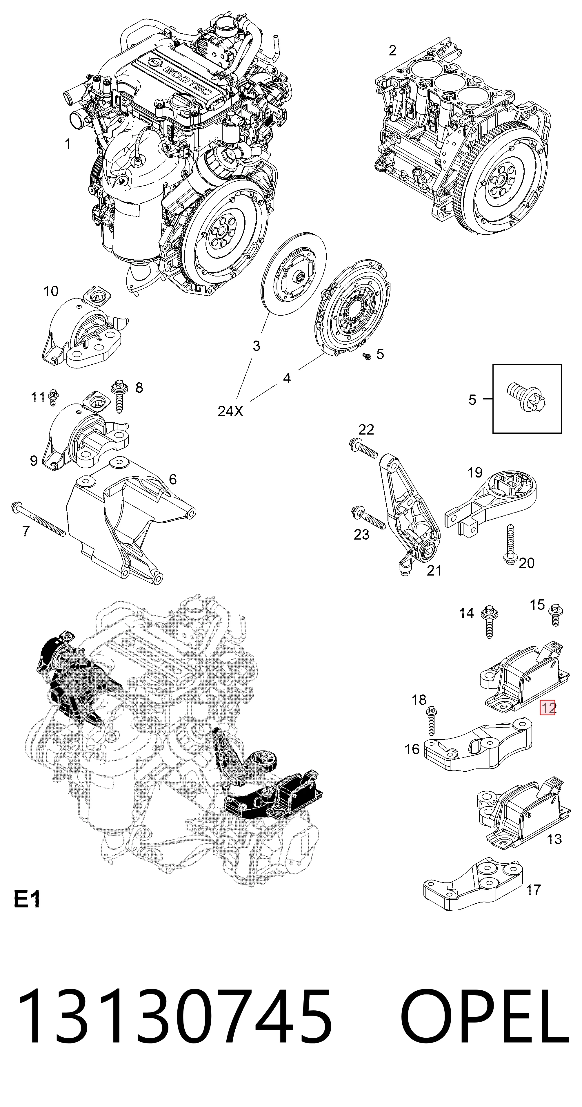 Corsa D Sol Motor Kulağı