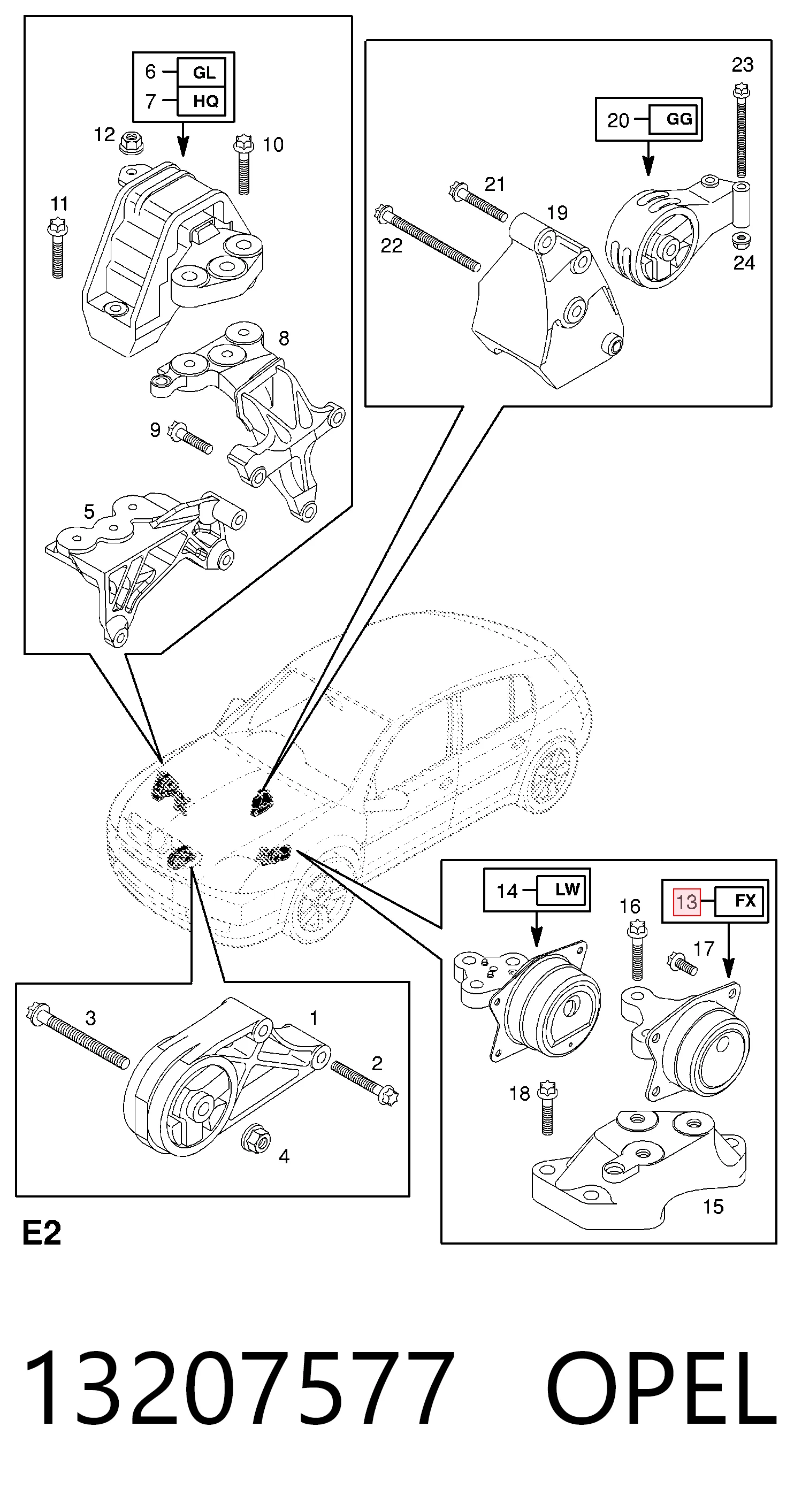 Vectra C Sol Motor Kulağı