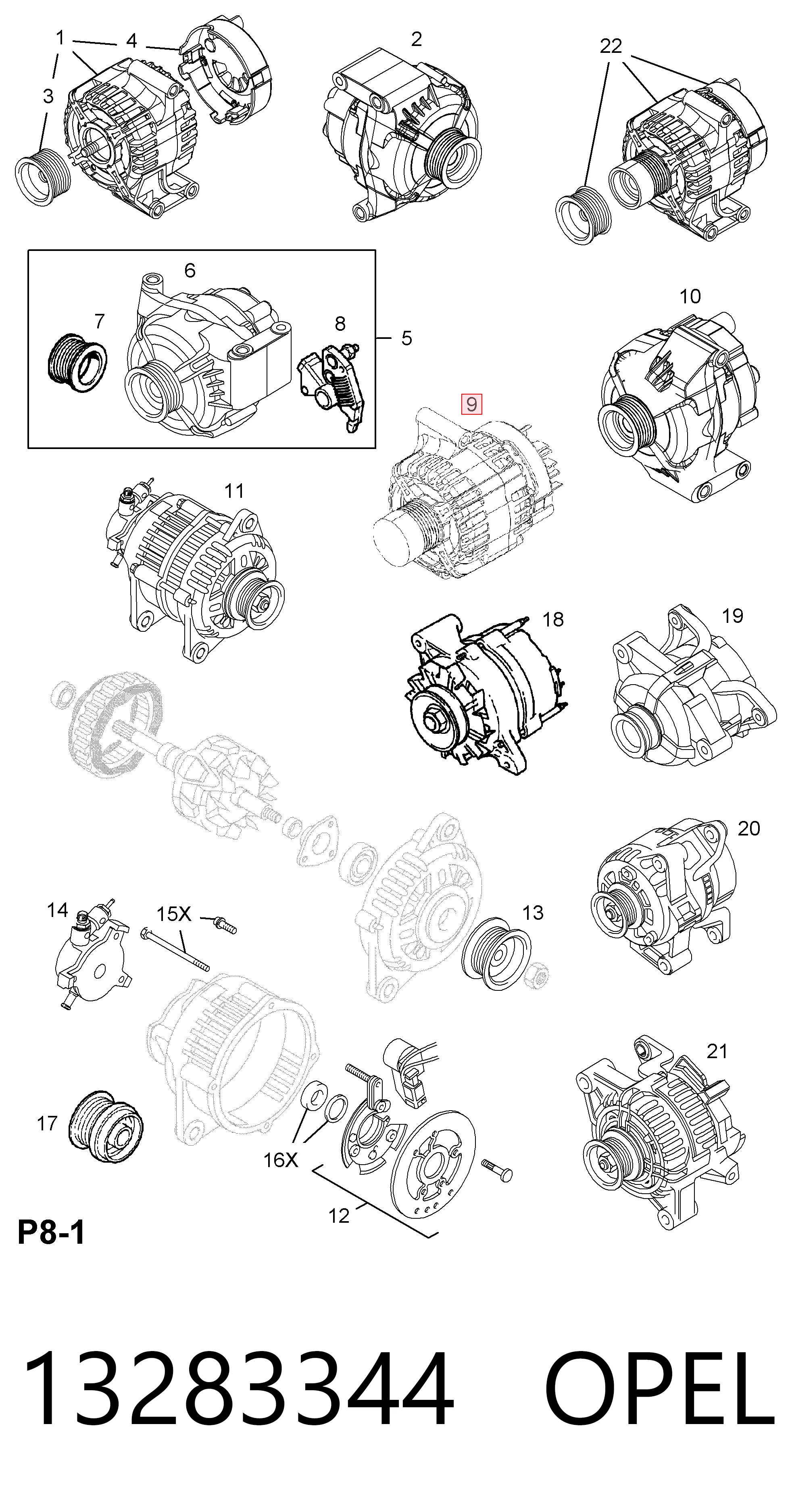 Opel Corsa  Alternatör