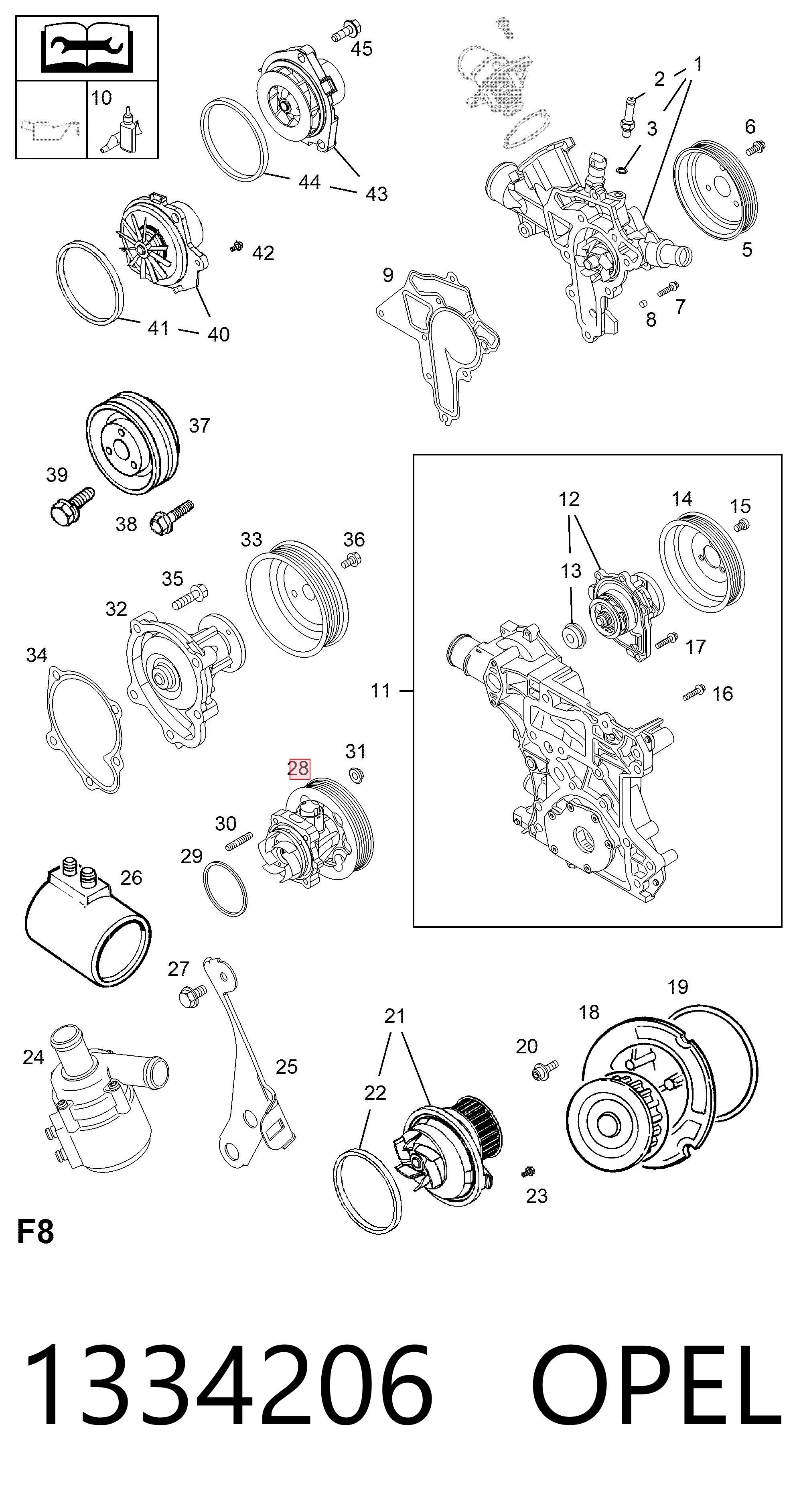 Opel Corsa D Devirdaim pompası