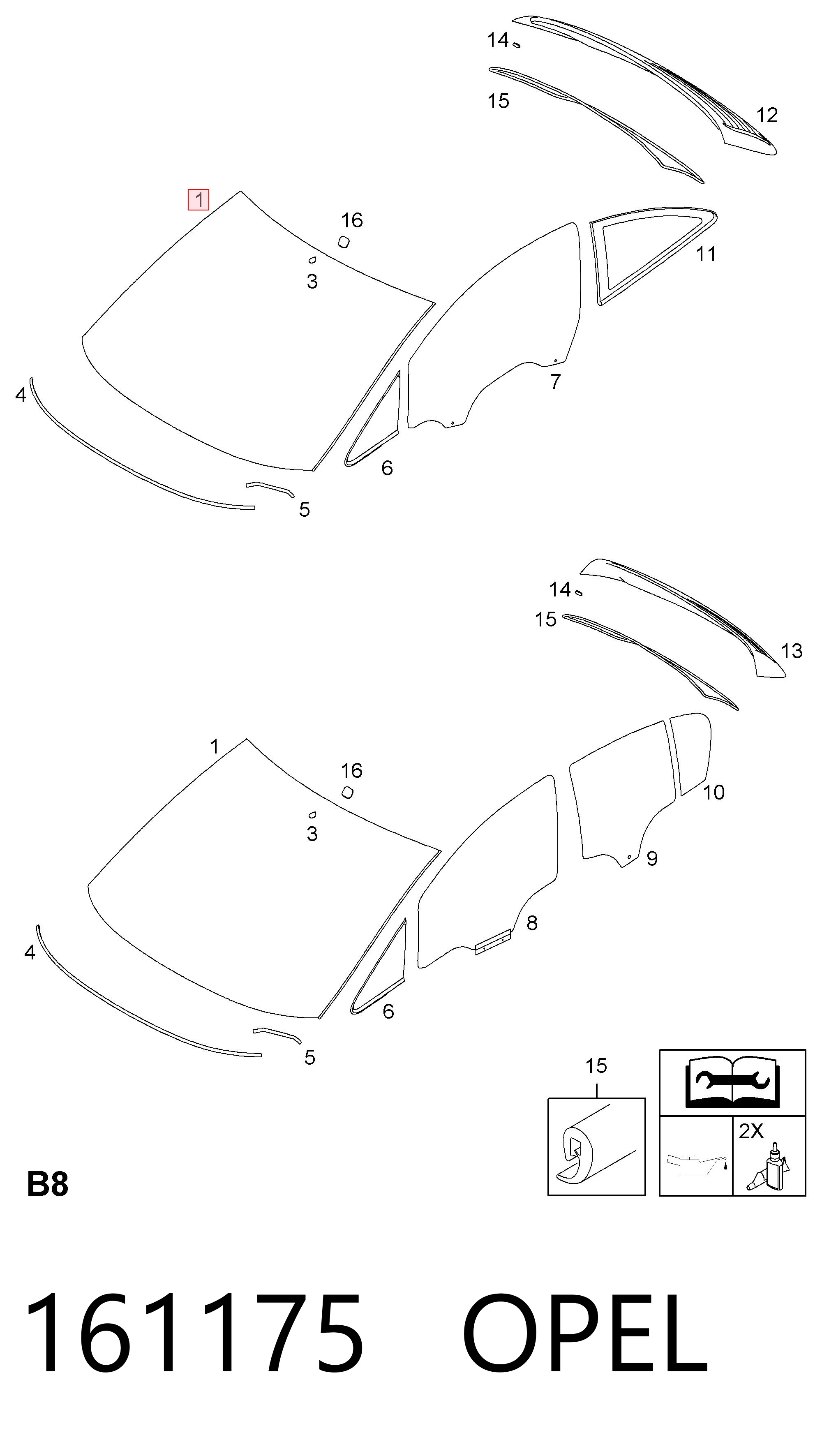 Opel Corsa D Ön cam fiyatları