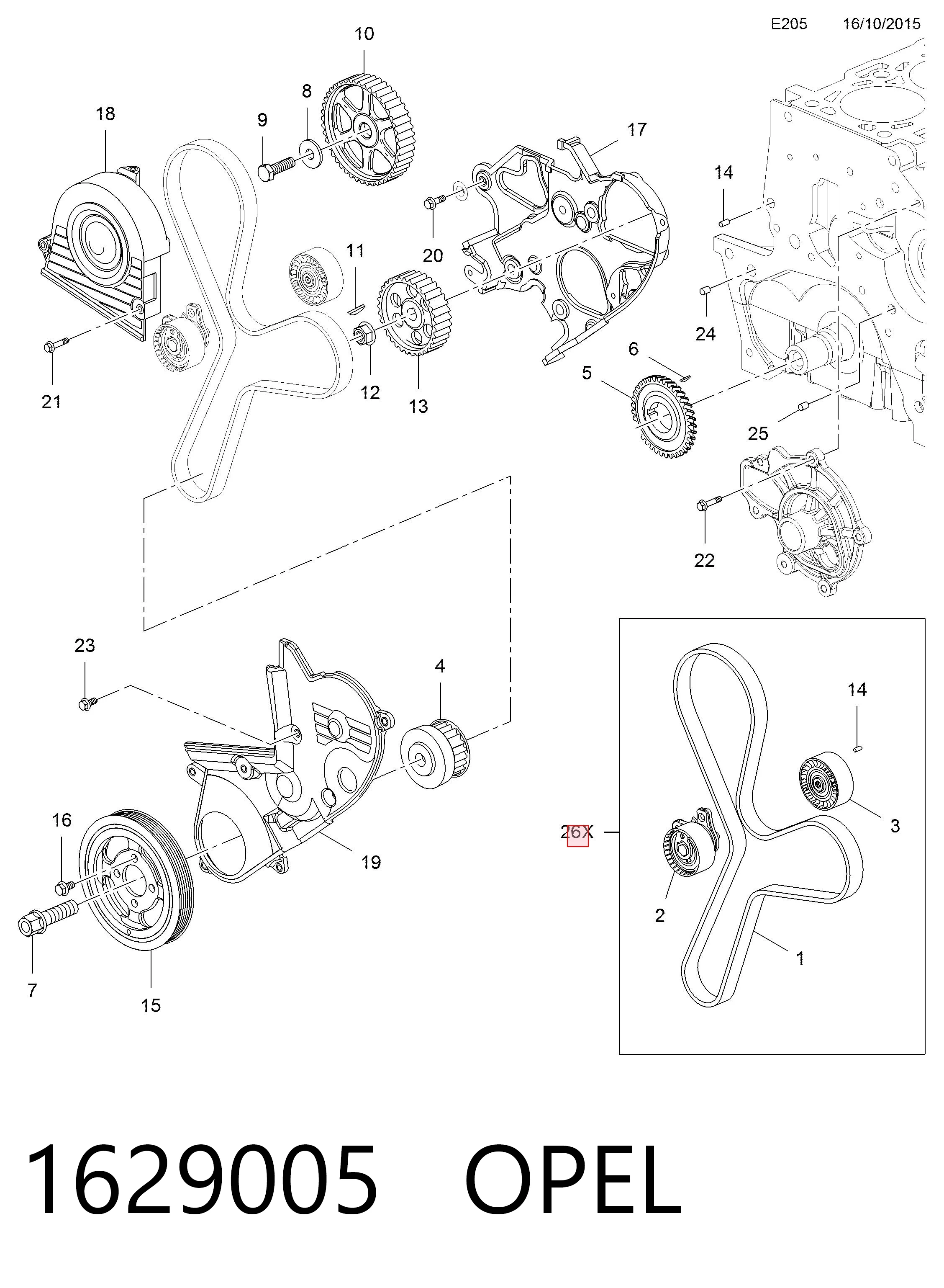 Chevrolet Captiva I (2006 - 2010) Triger kayışı seti fiyatları