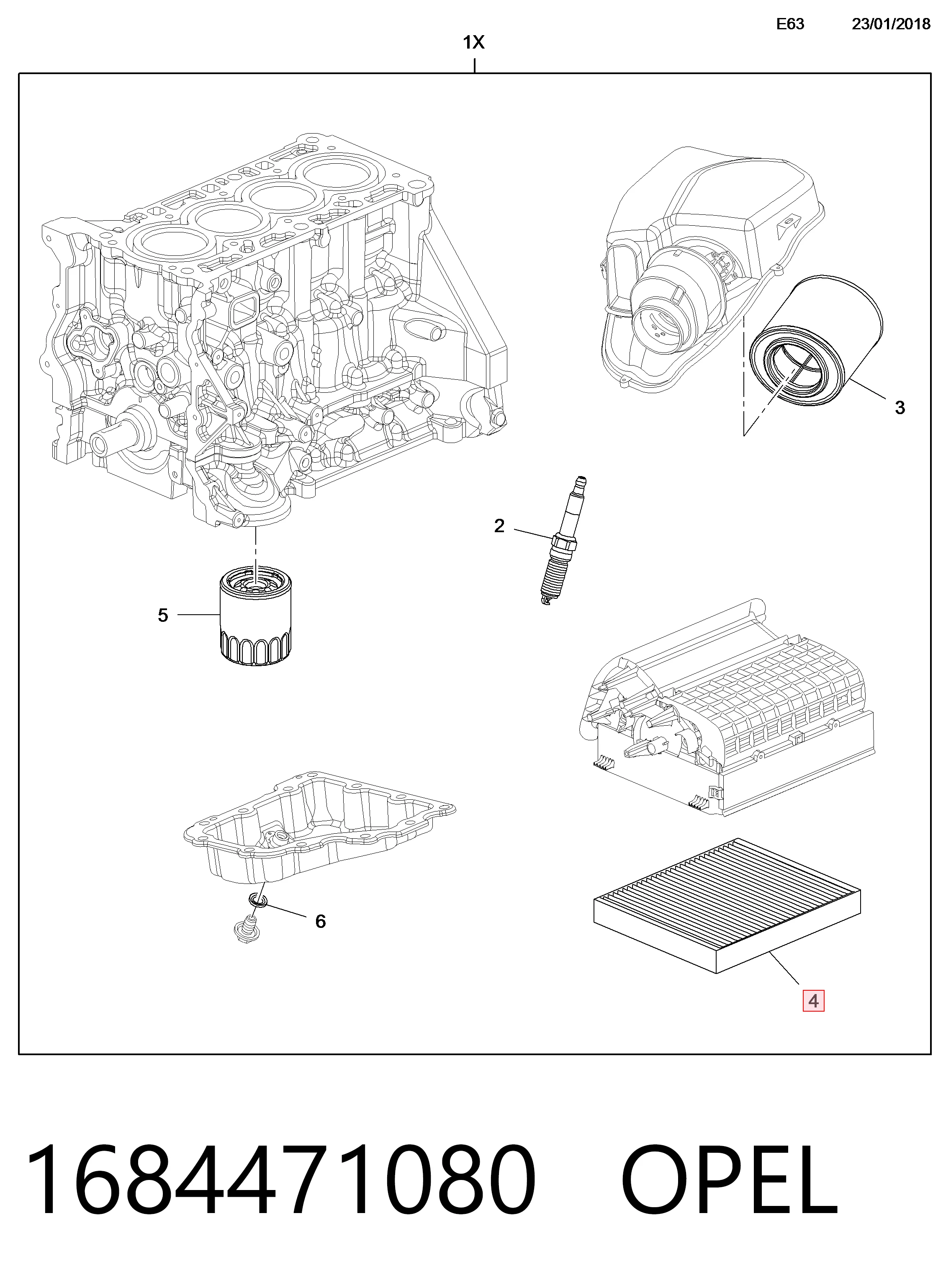 Opel Astra K Polen filtresi