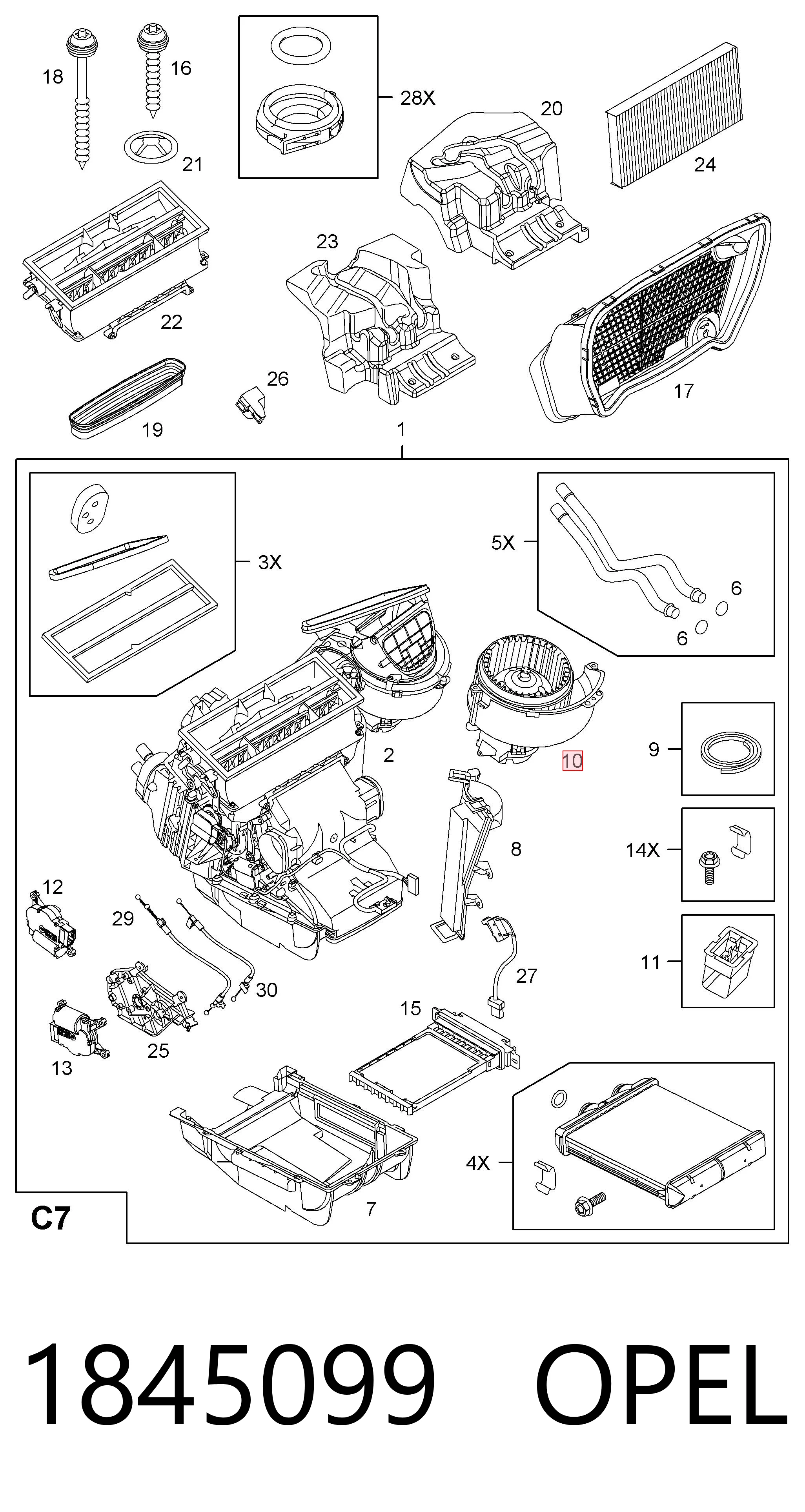 Opel Astra  Kalorifer fan motoru