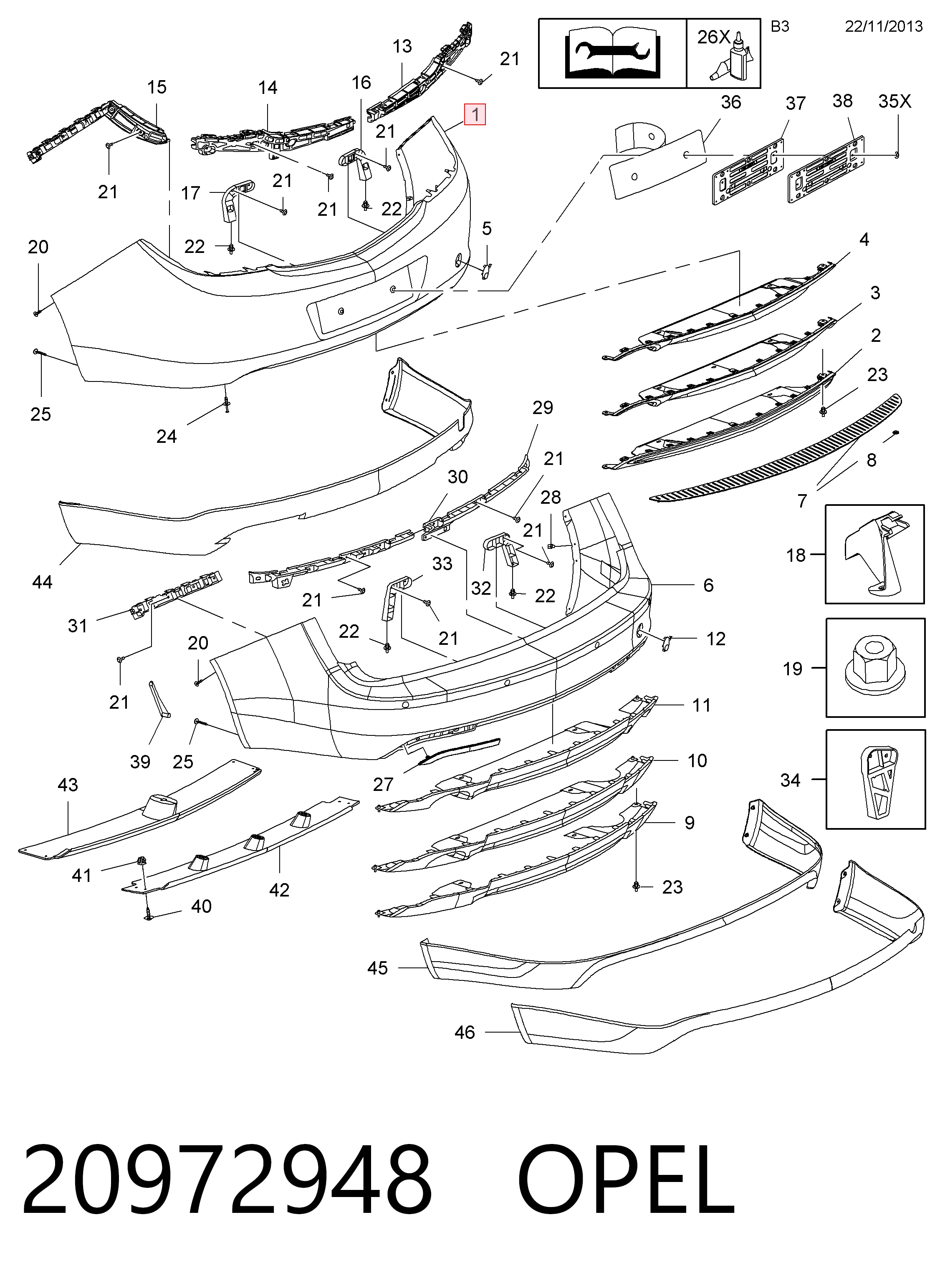 Insignia Arka tampon