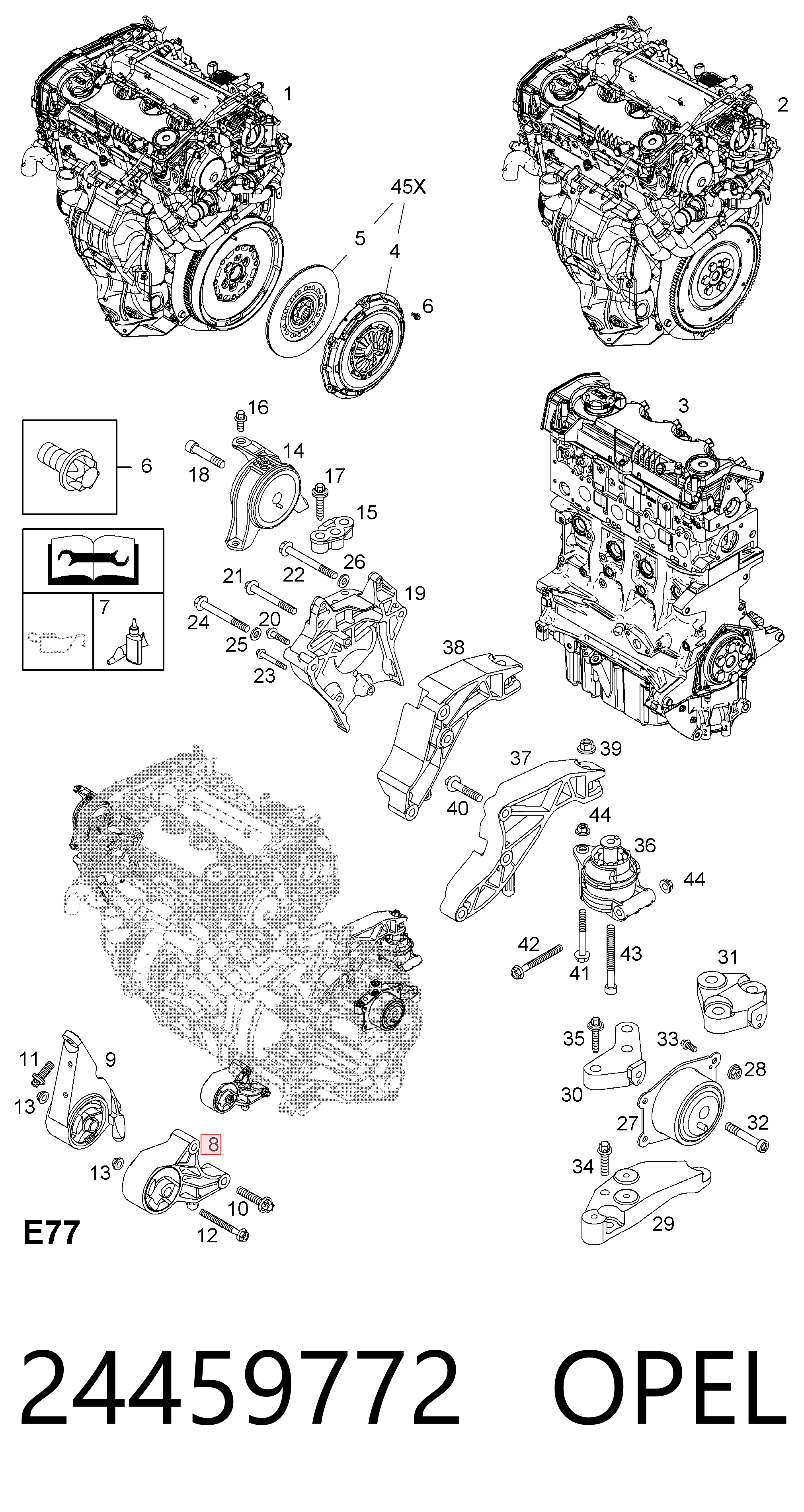 Opel Vectra  Ön motor kulağı