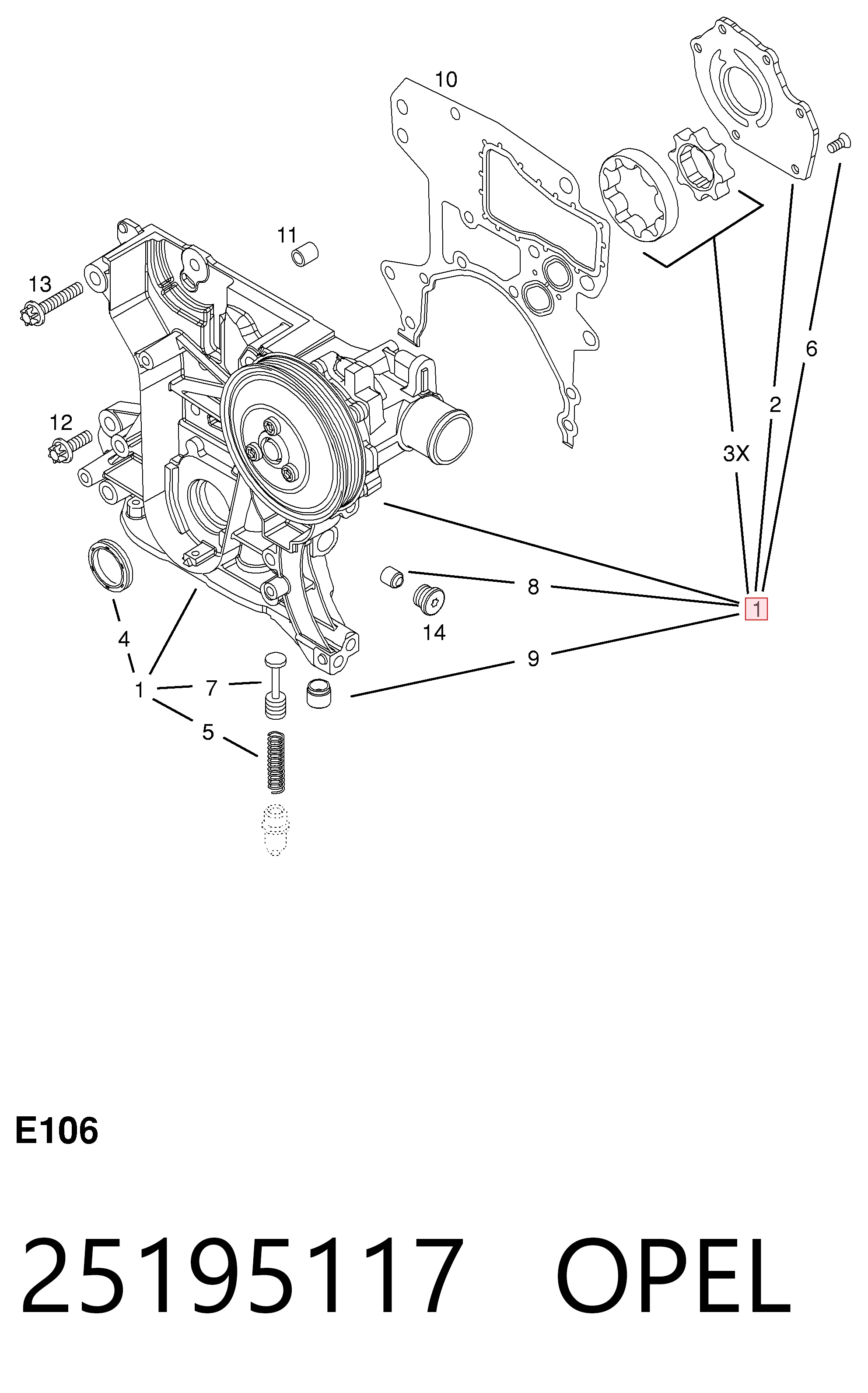 Insignia  Yağ pompası