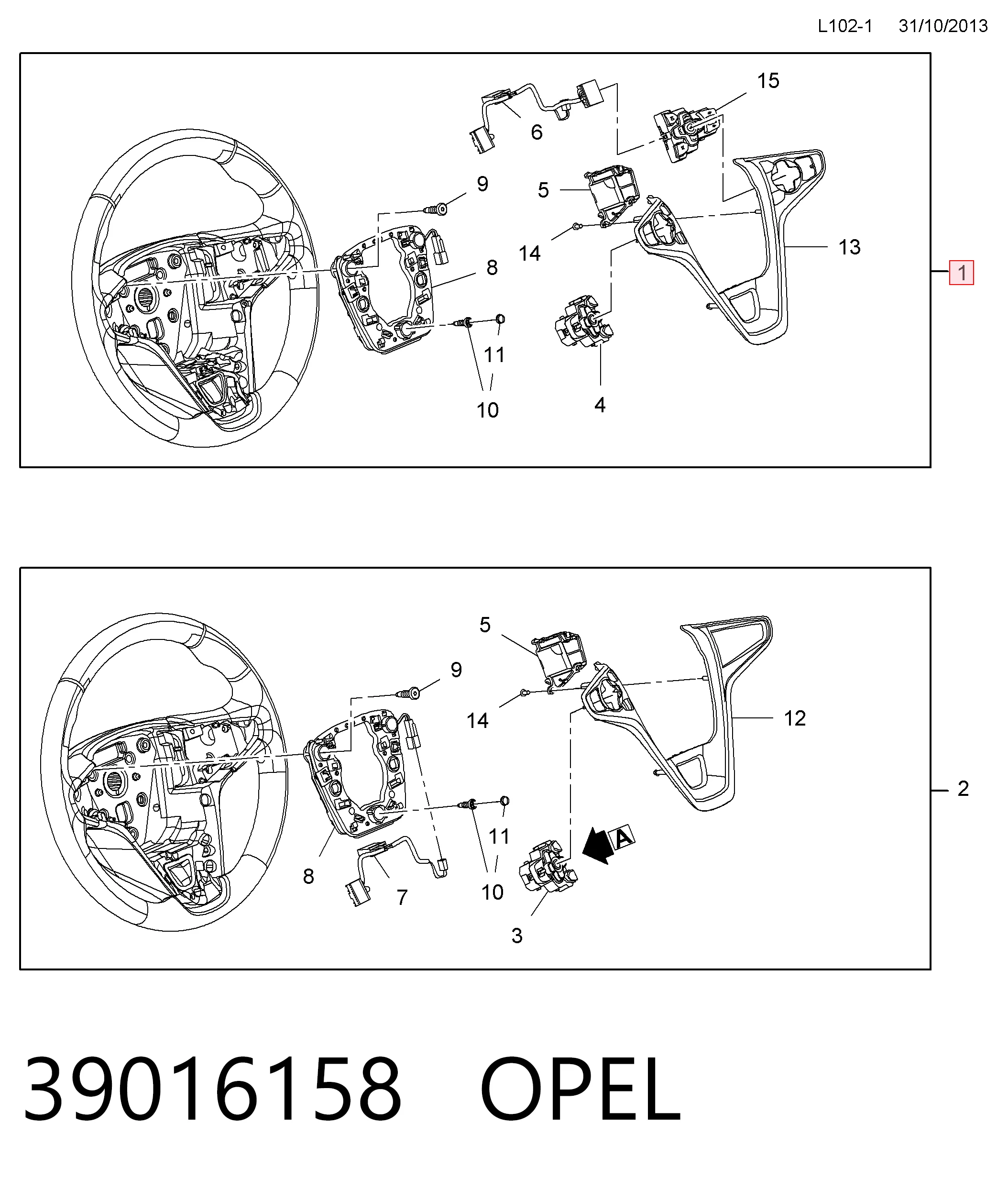 Opel Insignia  (2008 - 2017) Direksiyon simidi fiyatı