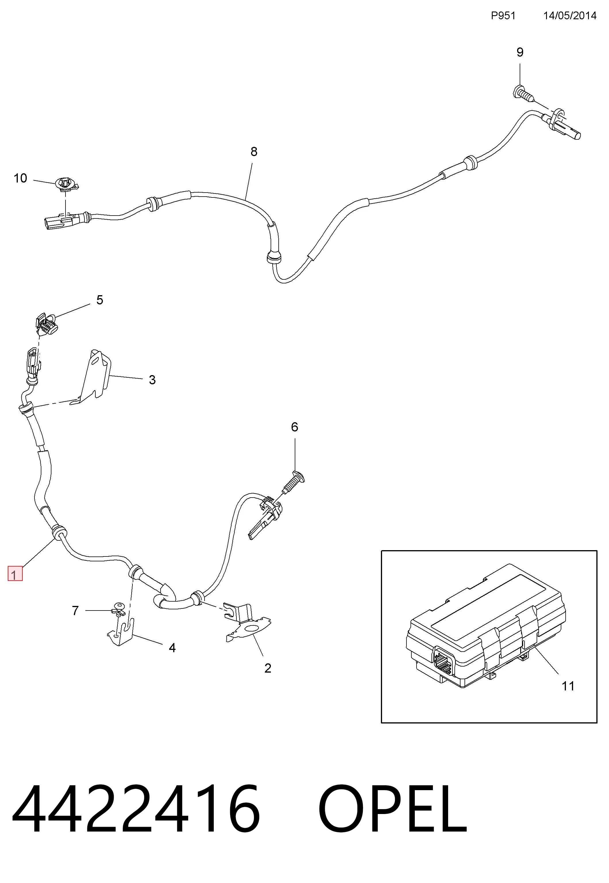 4422416 Opel