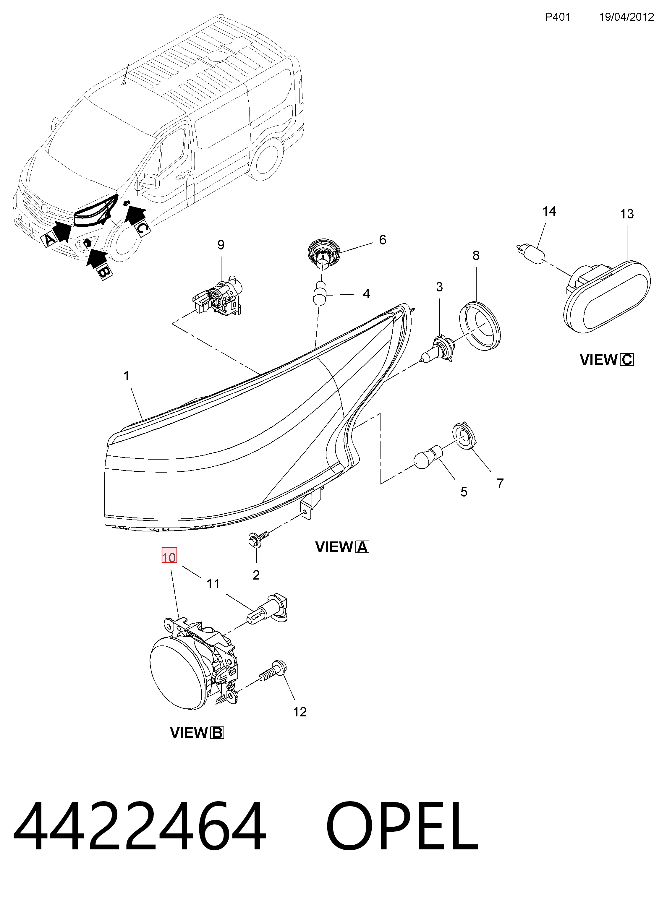 Renault Clio IV (2012 - 2021) Sol/sağ sis farı 