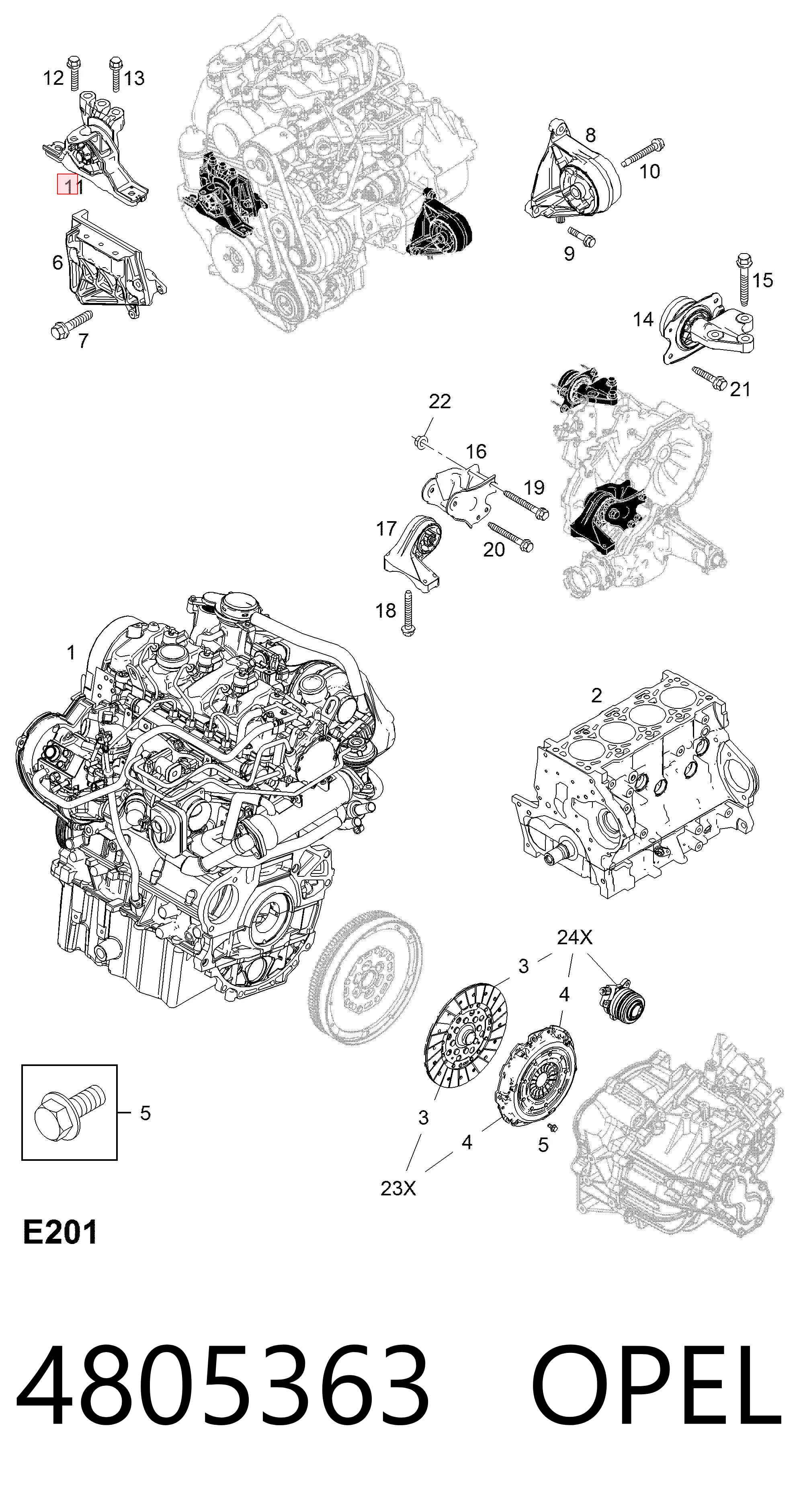 Captiva I Sağ Motor Kulağı