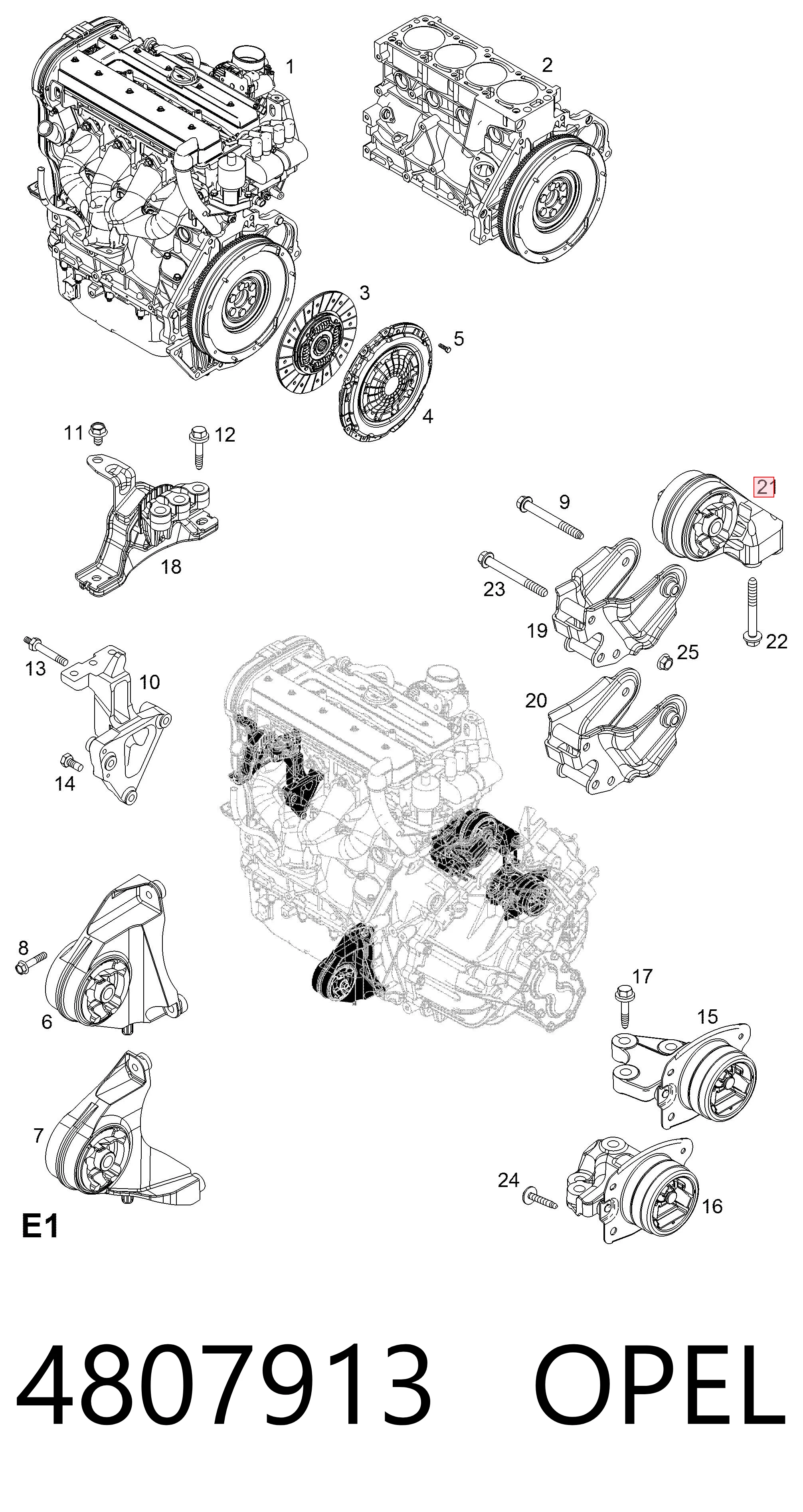 Chevrolet Captiva I Arka motor kulağı