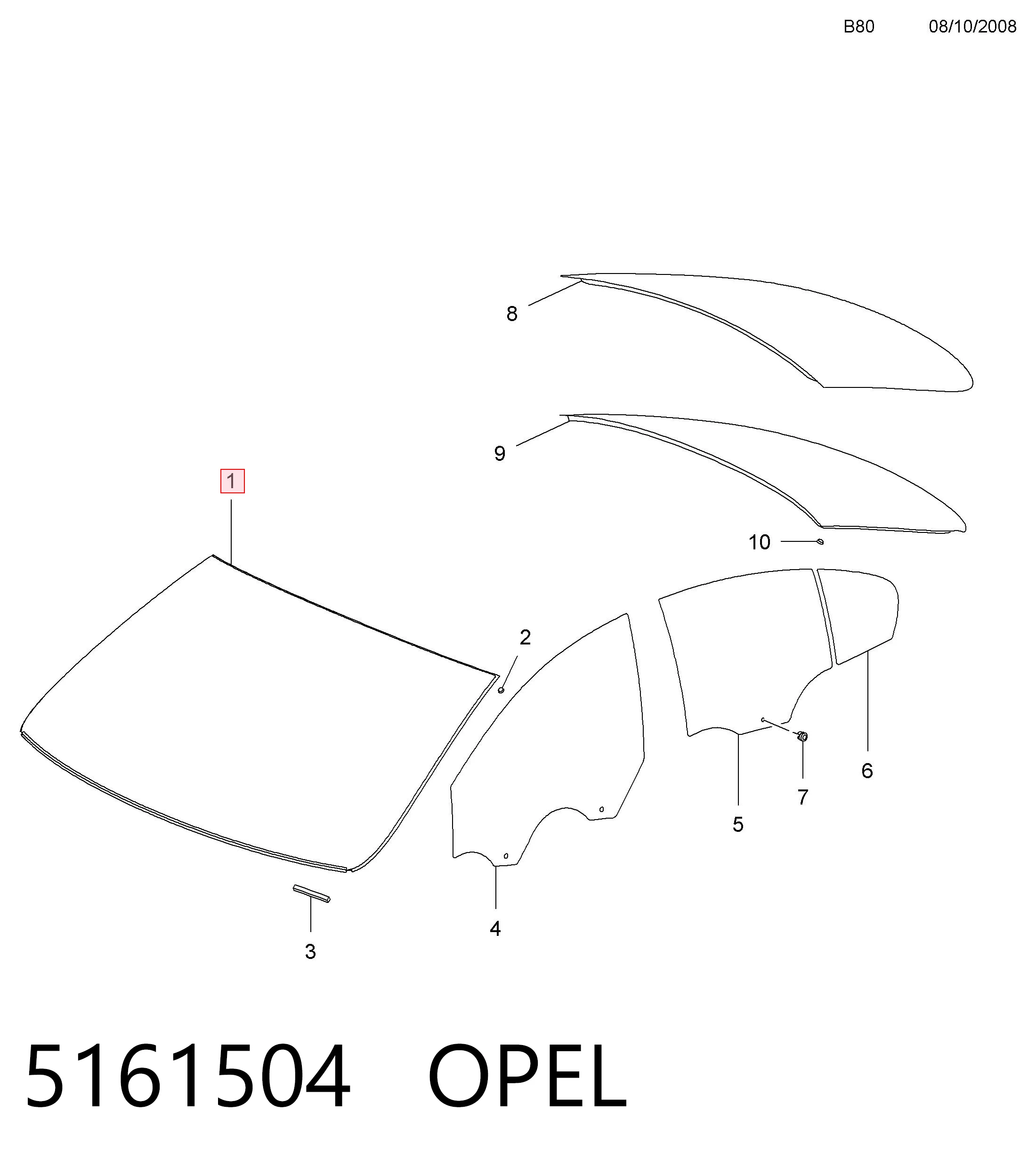 Opel Insignia  (2008 - 2017) Ön cam fiyatı