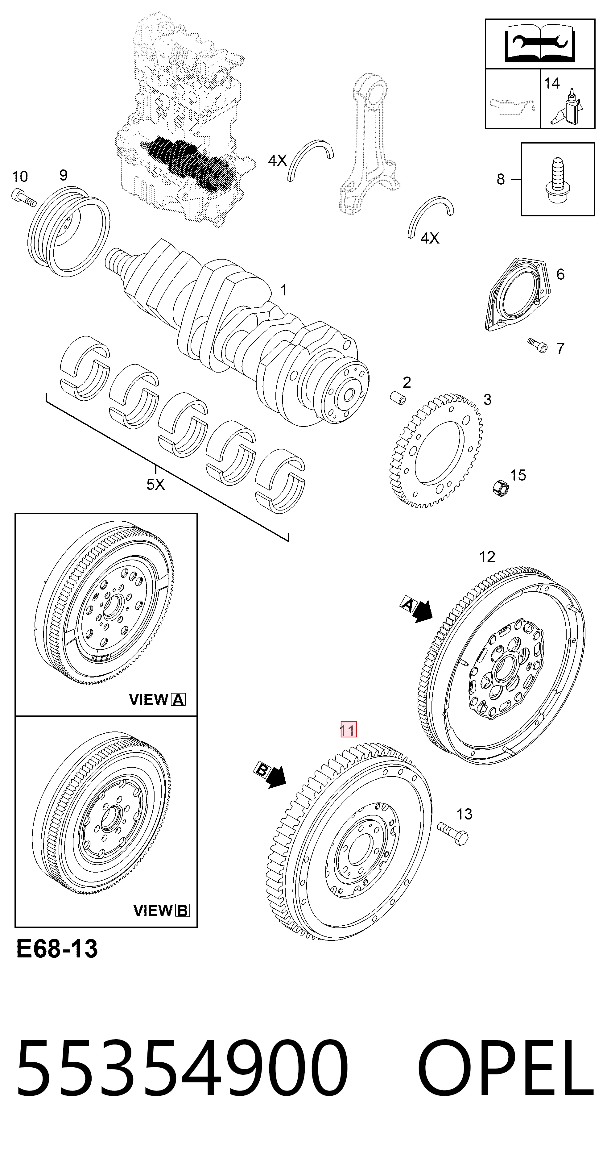 Opel Vectra C Motor volanı