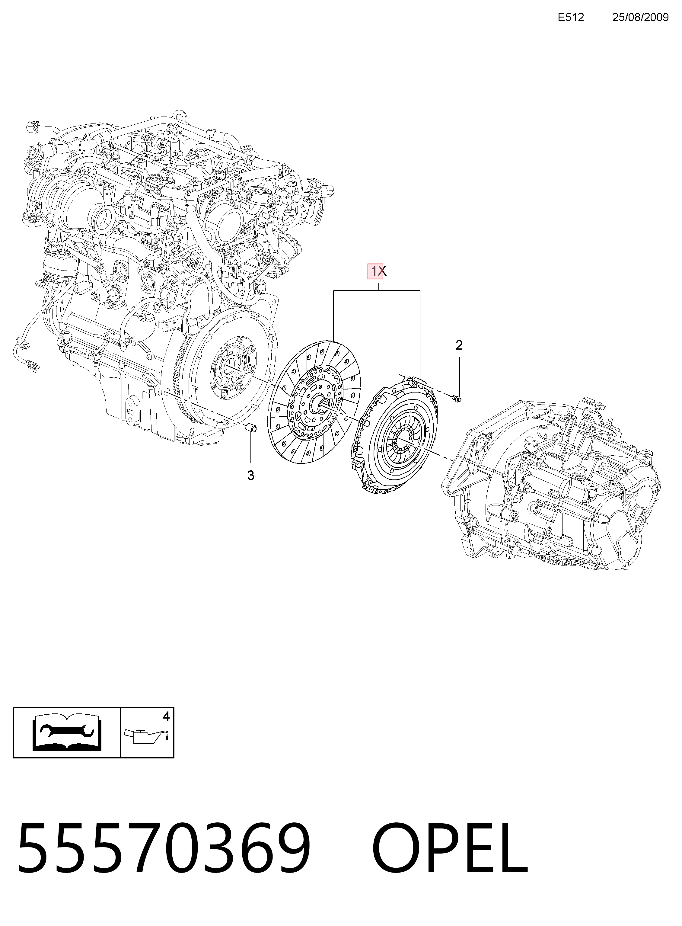 Insignia A sedan (G09) (2008 - 2017) Baskı balata seti