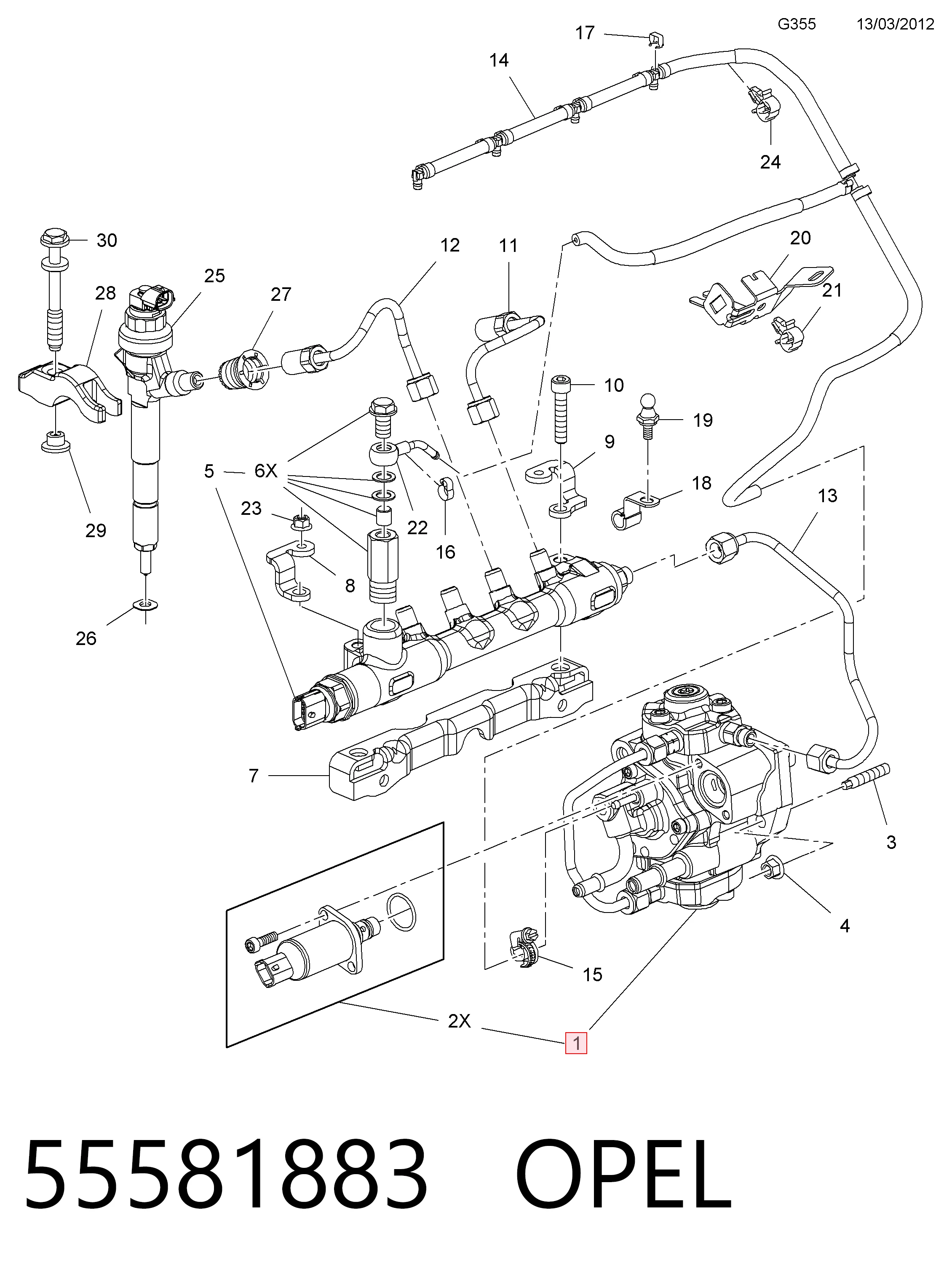 Chevrolet Cruze  Mazot pompası fiyatı
