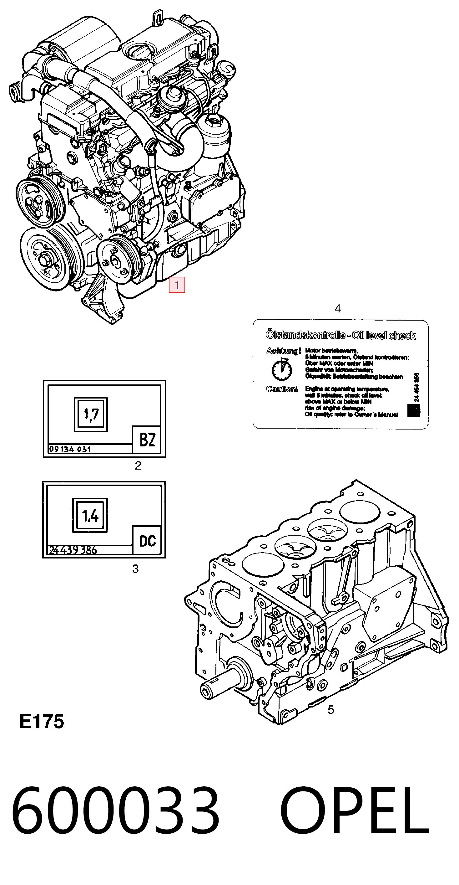 Opel Astra  (1998 - 2009) Motor komple fiyatları