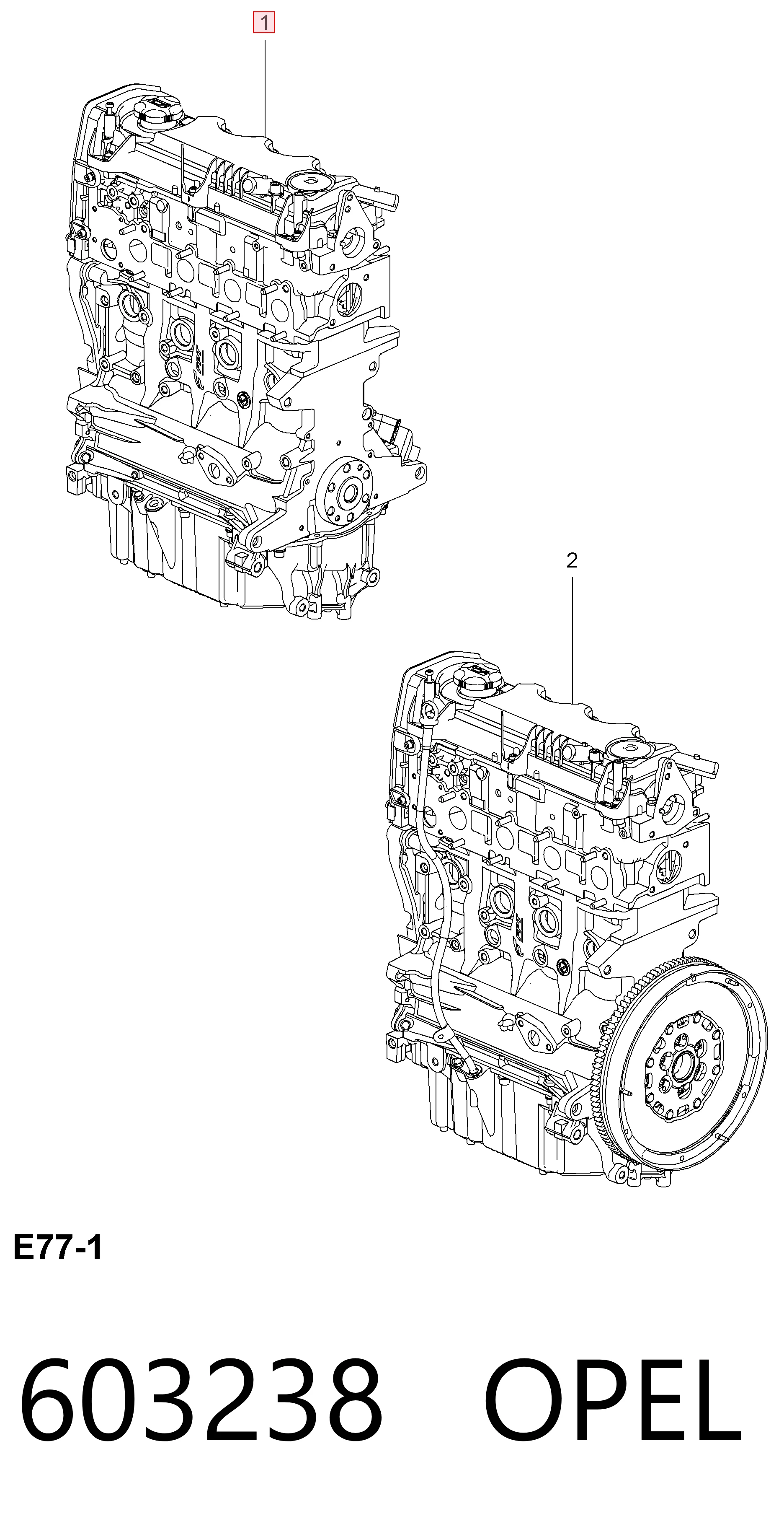 Opel Astra  (2004 - 2014) Motor komple fiyatı