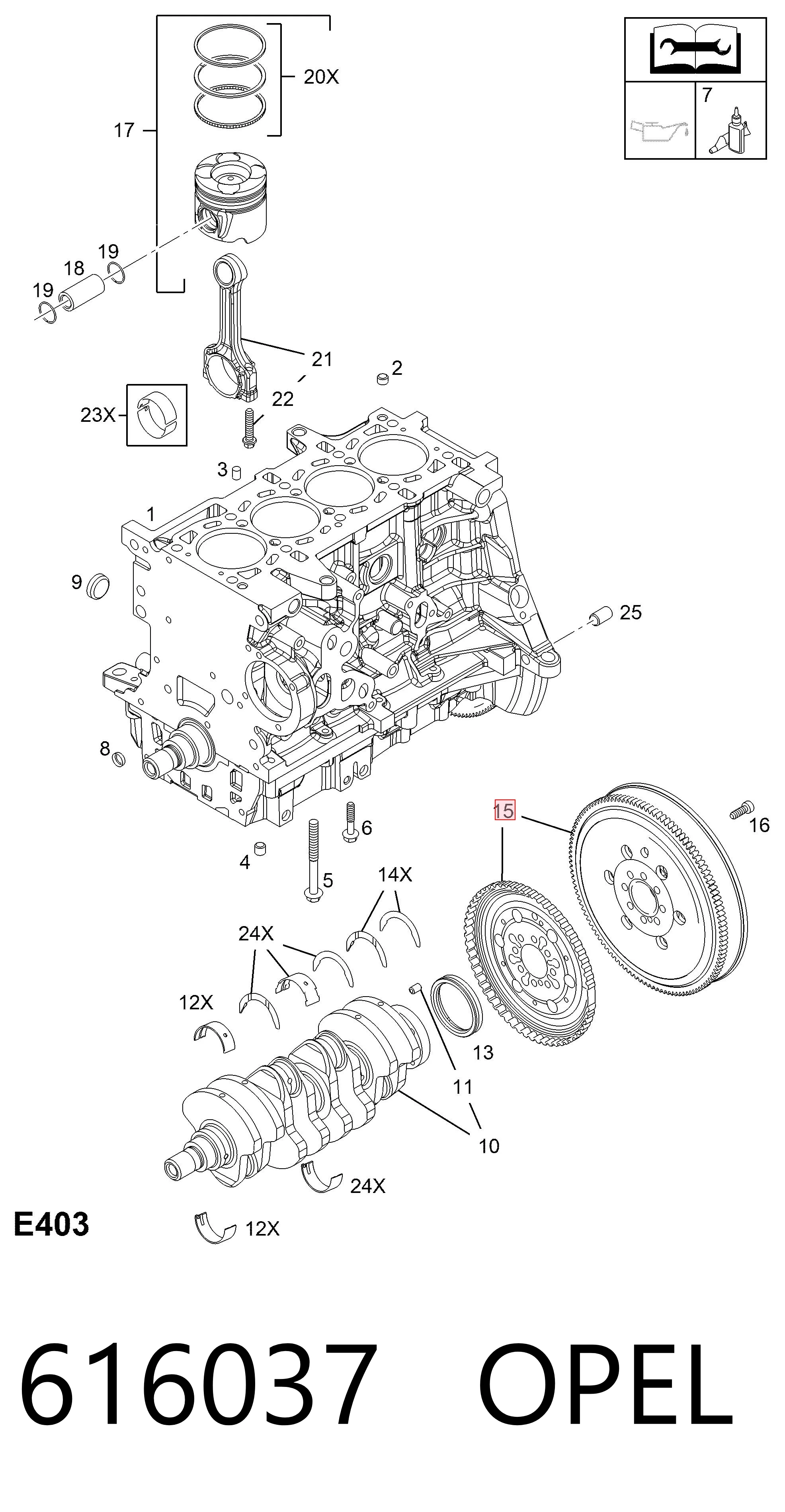 Opel Corsa  (2000 - 2006) Motor volanı fiyatları