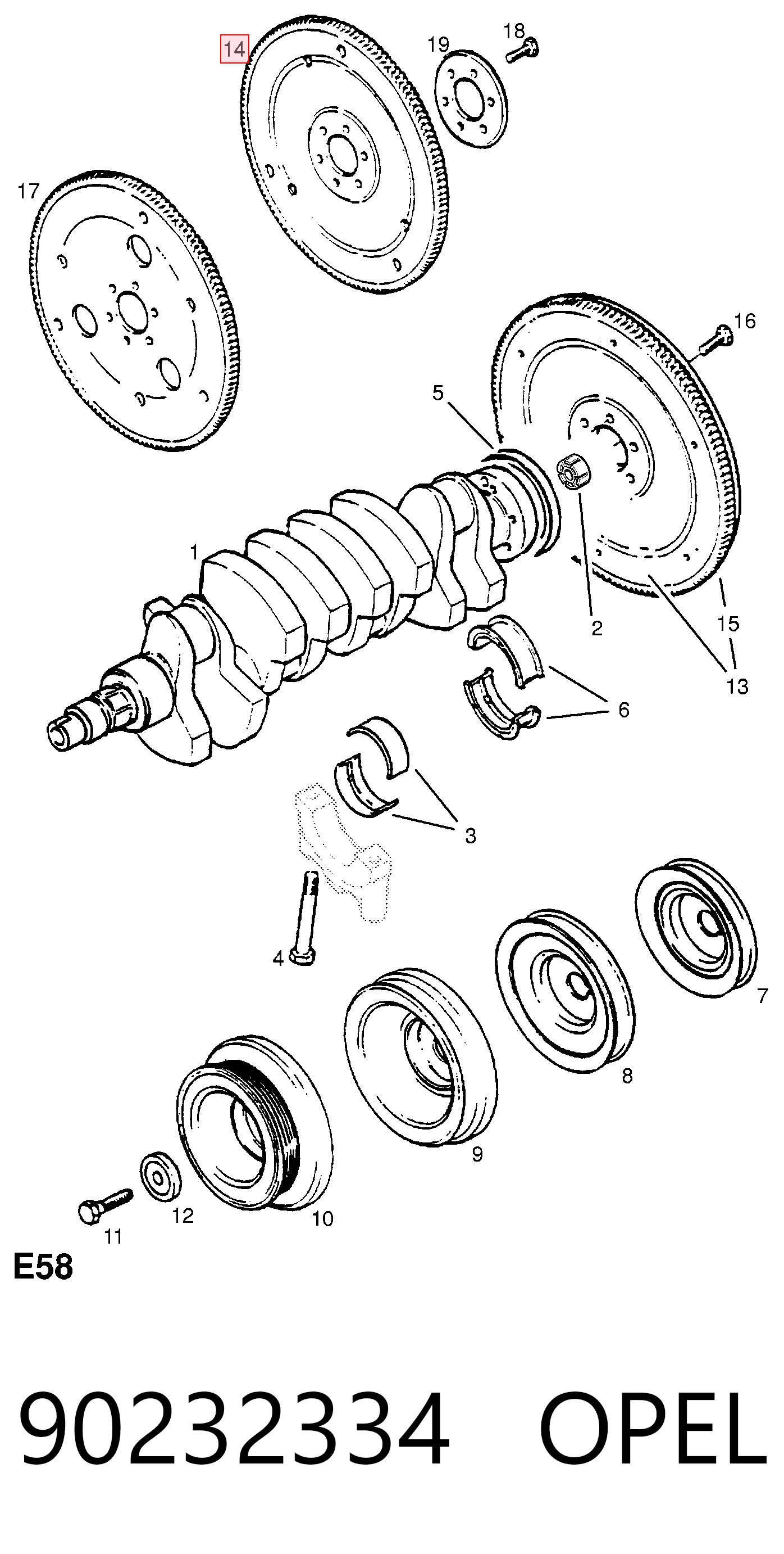Opel Vectra  (1995 - 2002) Motor volanı satın al