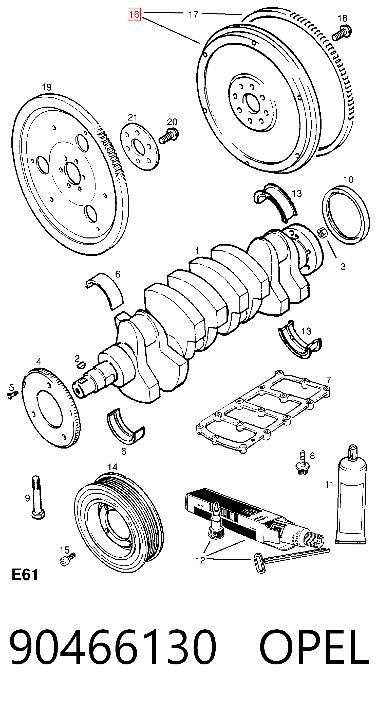 Opel Vectra  (1988 - 1995) Motor volanı satın al