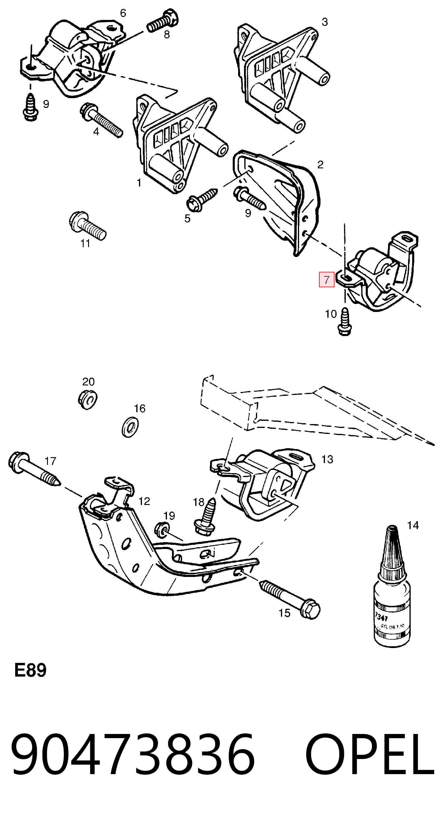 Opel Corsa B Sol motor takozu fiyatı