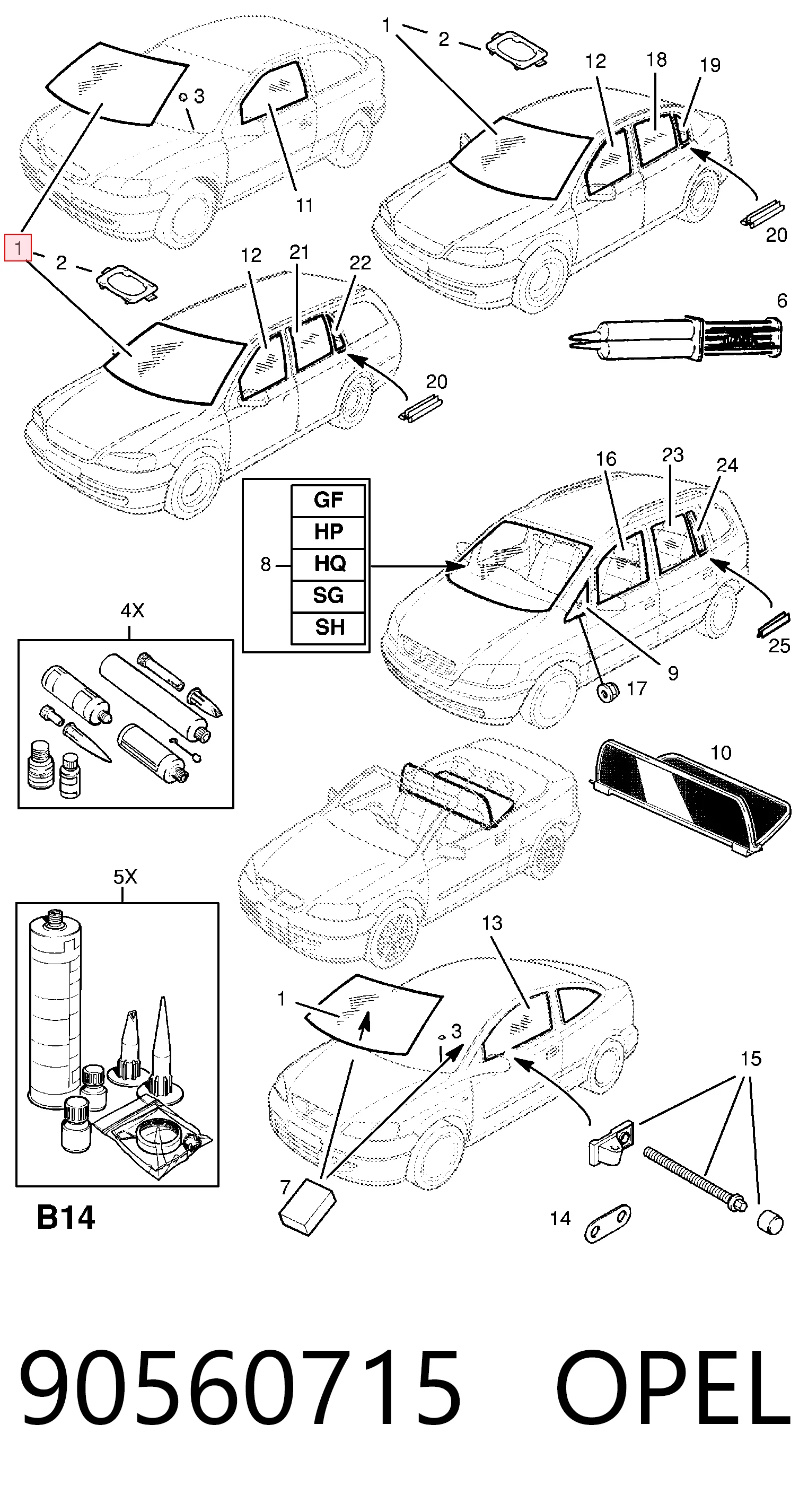 Opel Astra G Ön cam fiyatları