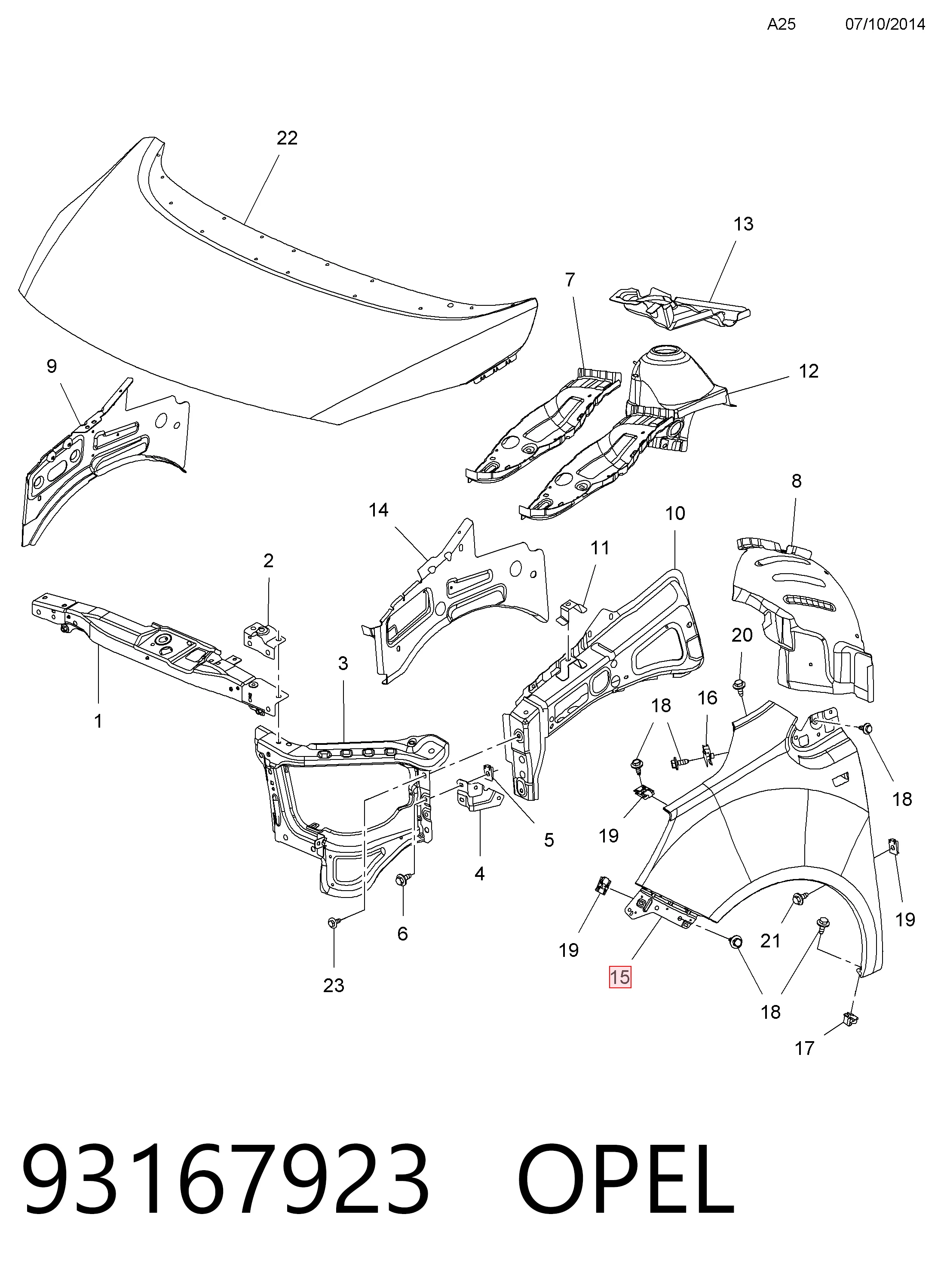 Nissan Qashqai I (2006 - 2013) Sol ön çamurluk çıkma