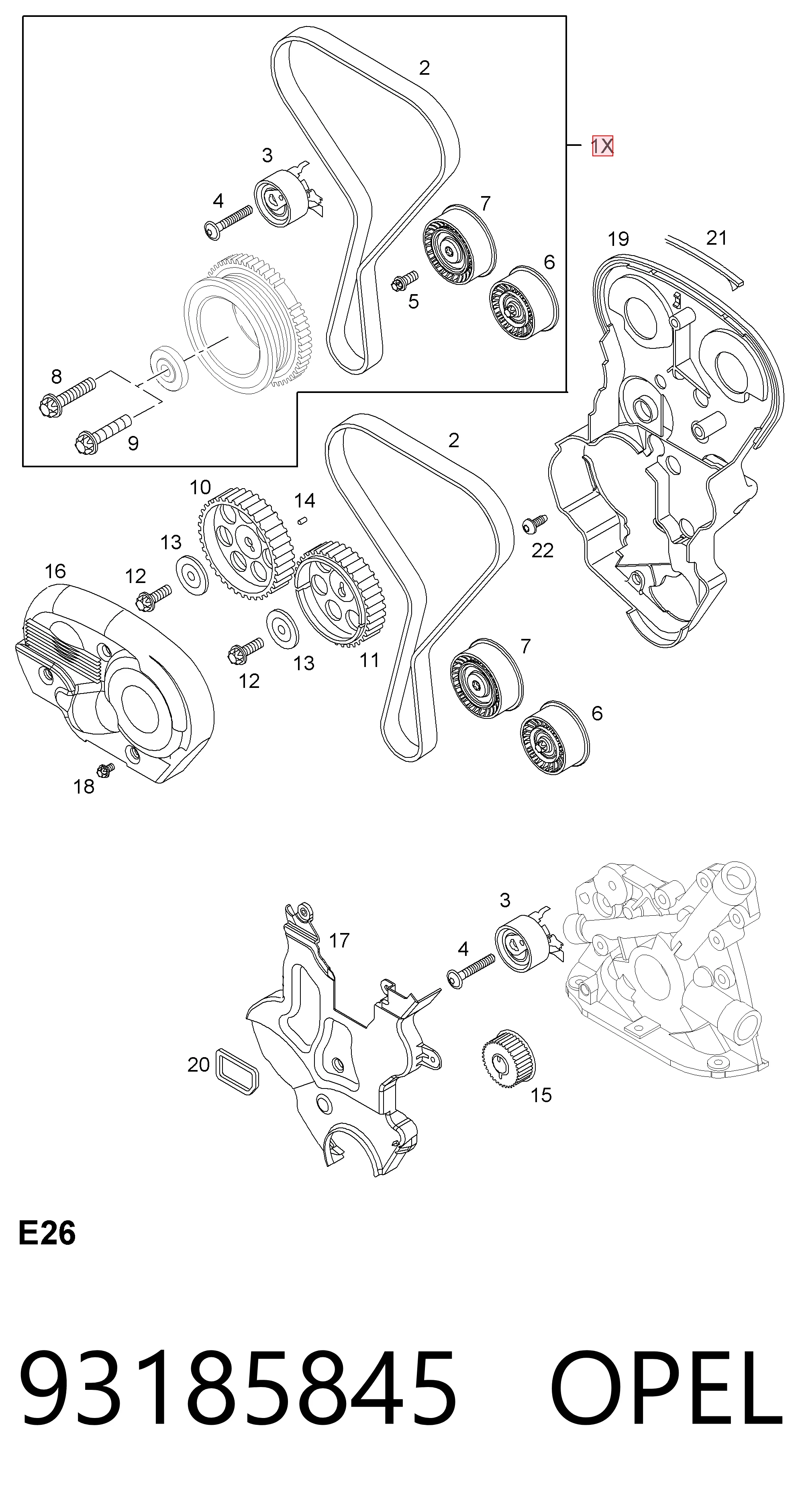 Corsa C Triger set
