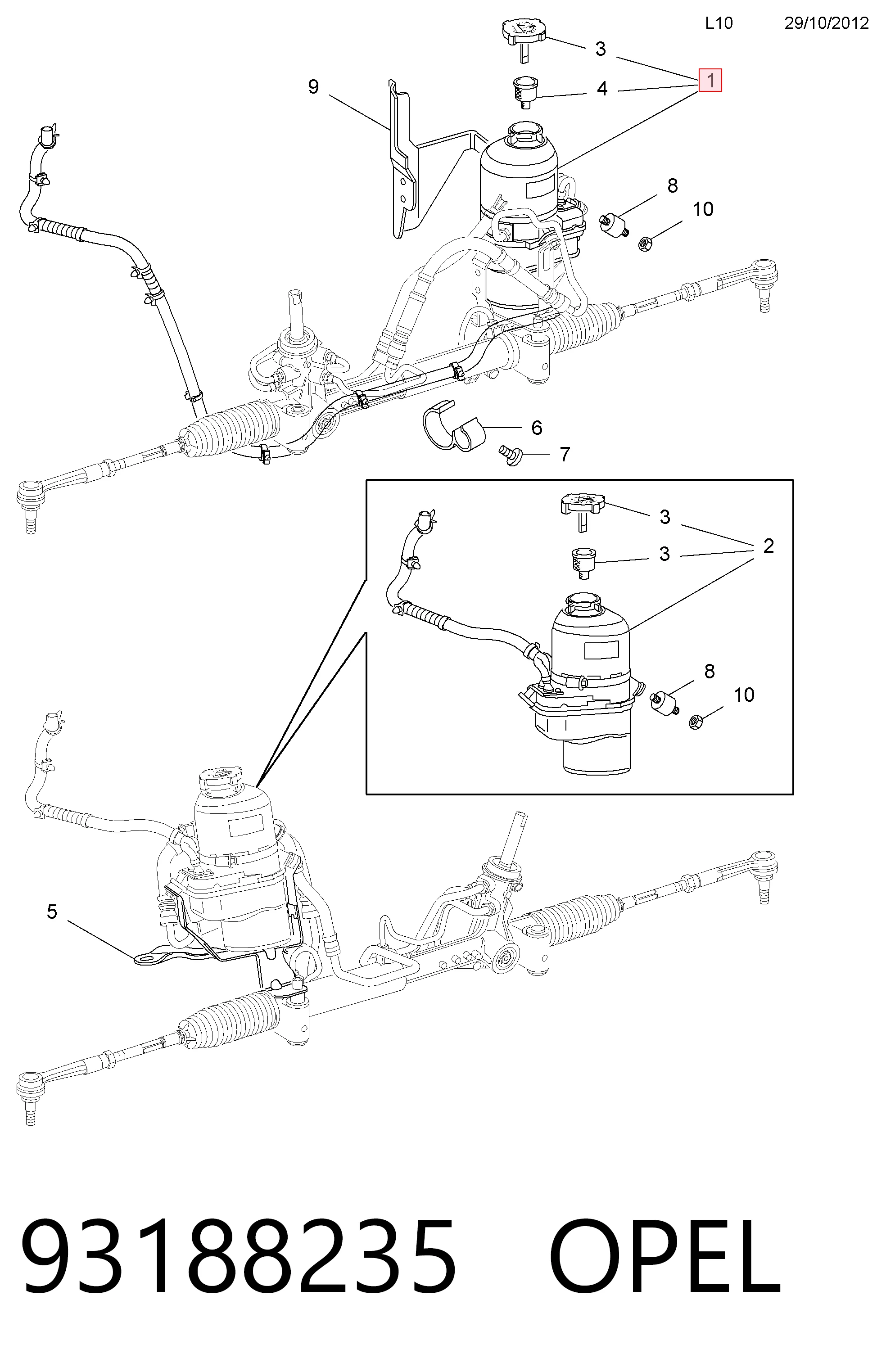 Opel Astra  Hidrolik direksiyon pompası