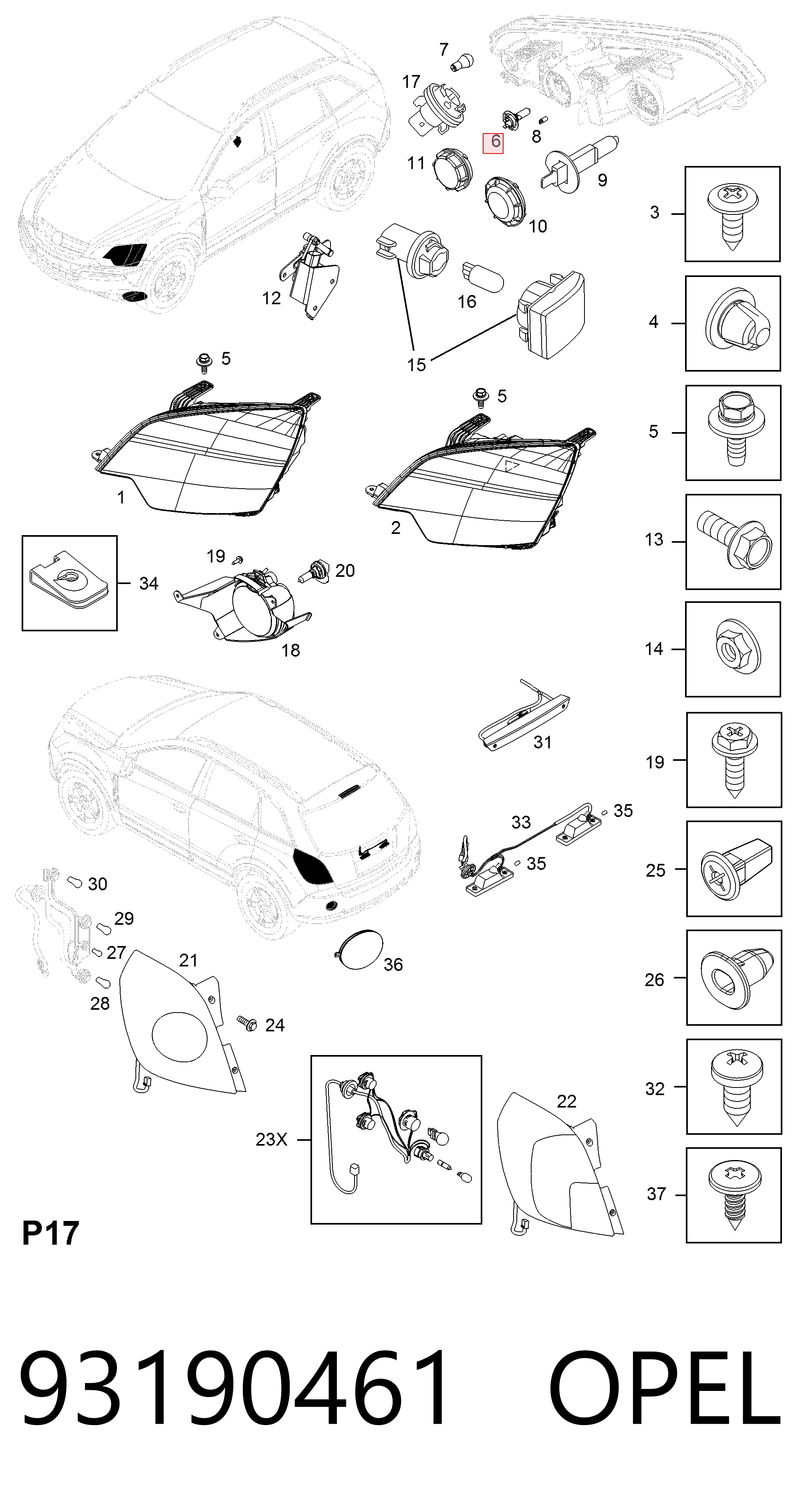 93190461 Opel