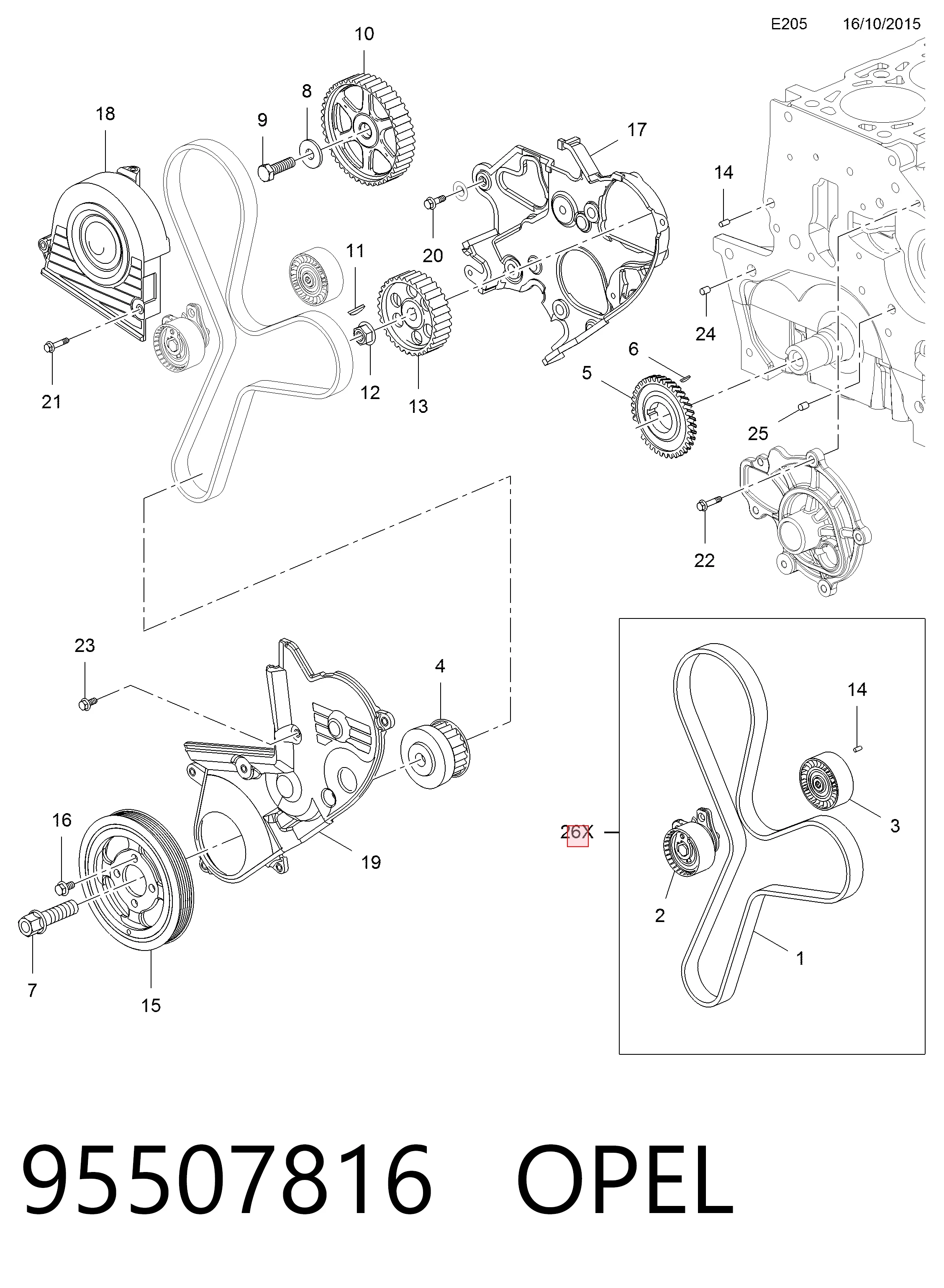 Chevrolet Captiva I (2006 - 2010) Triger kayışı seti fiyatları