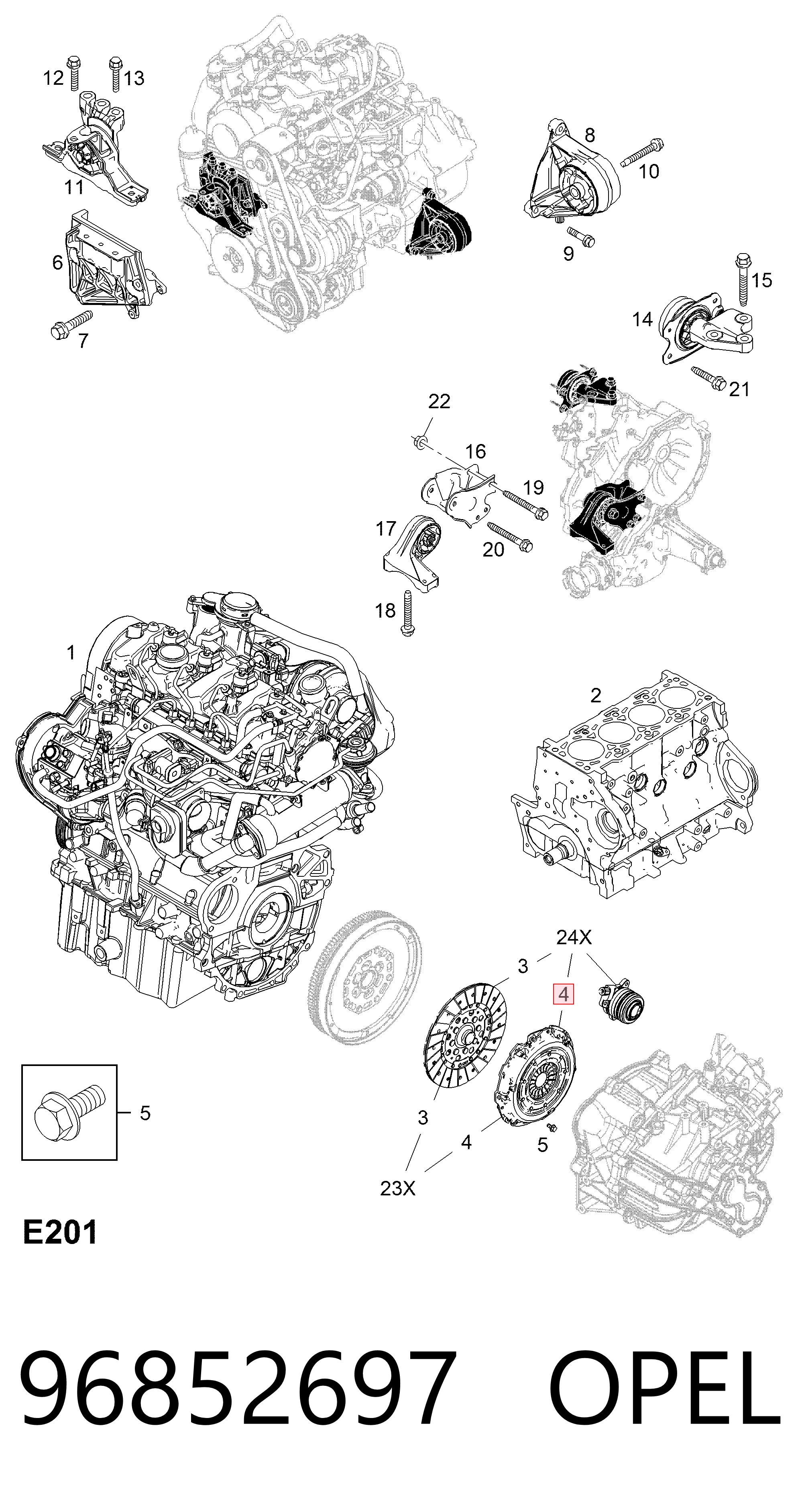 Chevrolet Captiva I (2006 - 2010) Debriyaj baskı sacı 