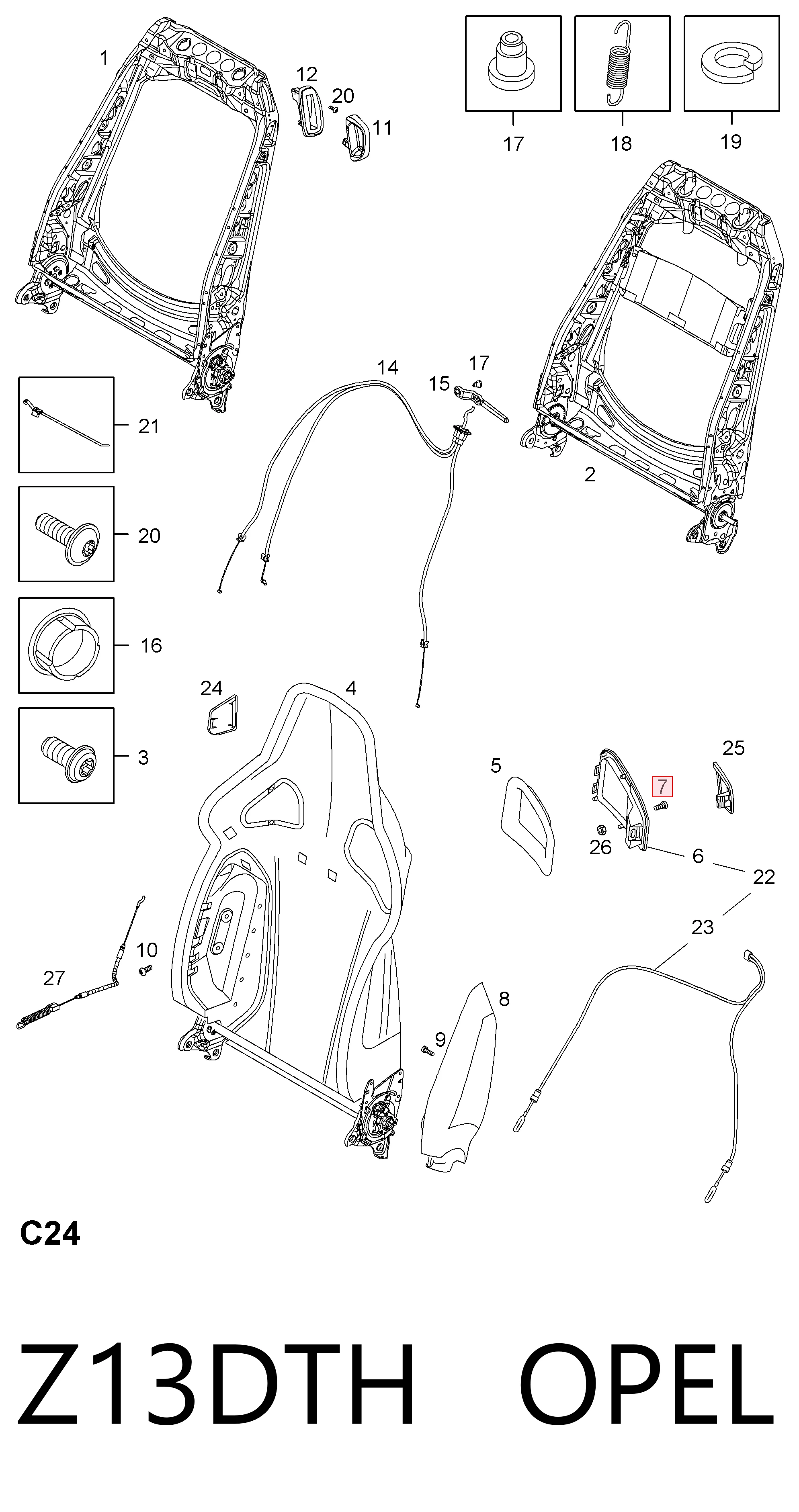 Opel Corsa D Motor orijinal