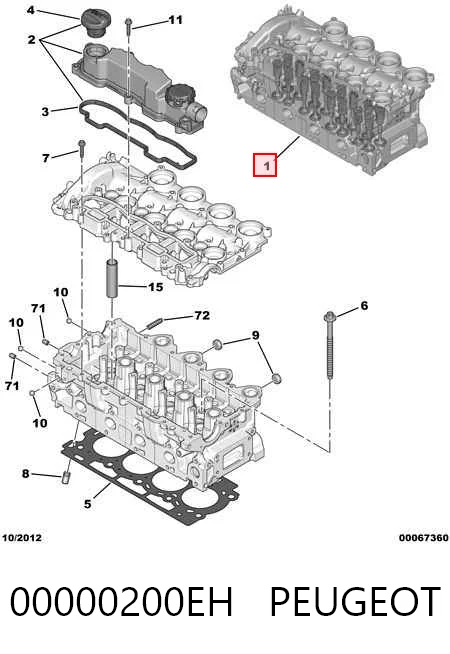 Berlingo Silindir kapağı