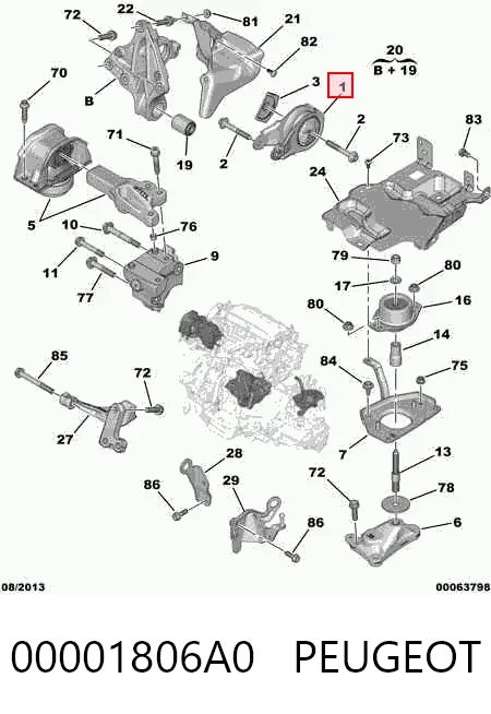 C4 GRAND PICASSO I Arka motor kulağı