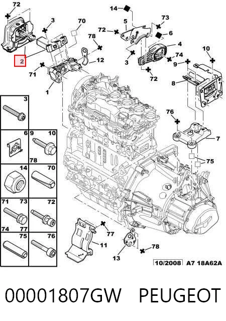 Peugeot 301  Sağ Motor Kulağı Türkiye fiyatı