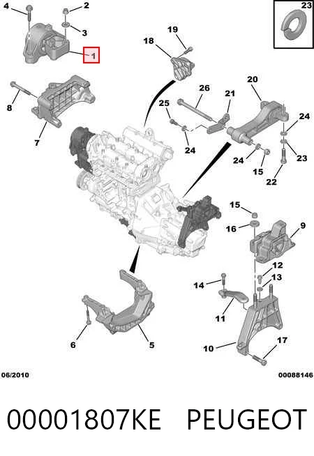 Fiorino  Sağ Motor Kulağı
