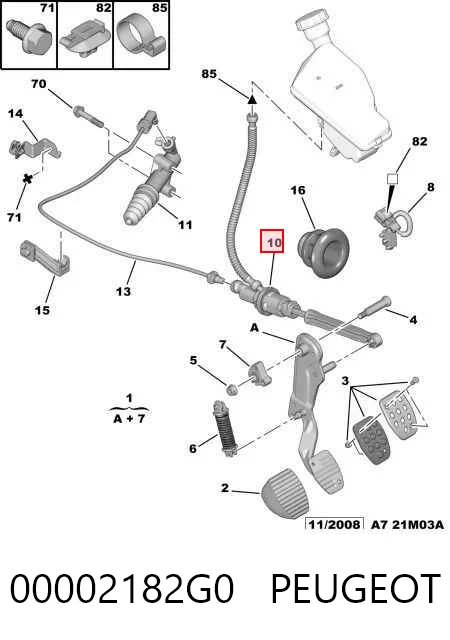 Peugeot 207  Debriyaj üst merkezi fiyatı
