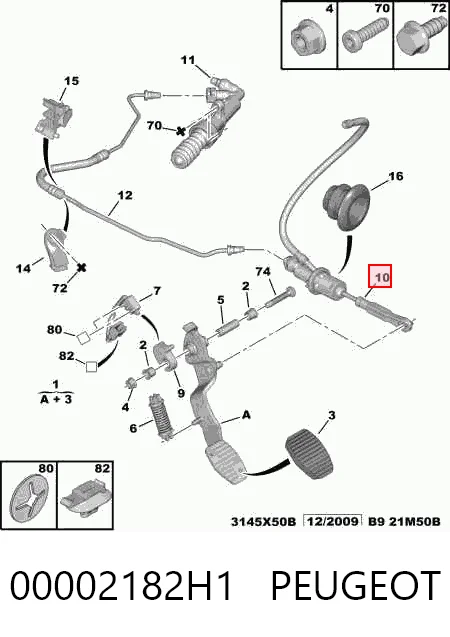 C4 GRAND PICASSO I minivan (UA) (2006 - 2013) Üst merkezi