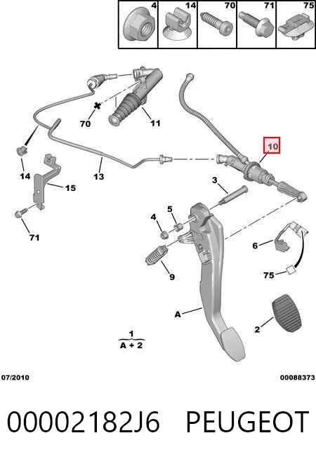 Peugeot 301  Debriyaj üst merkezi