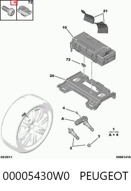 Citroen Berlingo TPMS Sensörü