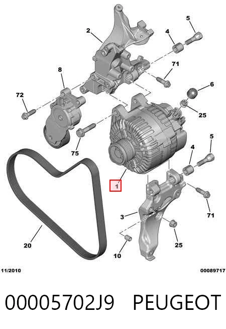 Citroen C4  Alternatör